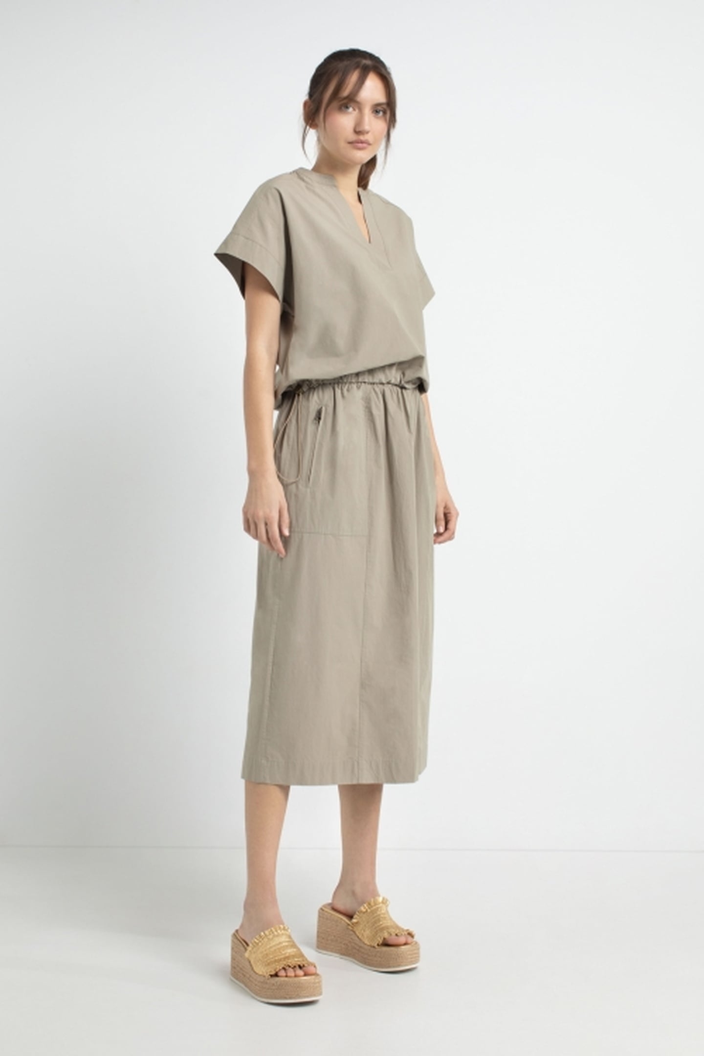 JUNE BLOUSE LIGHT OLIVE 2