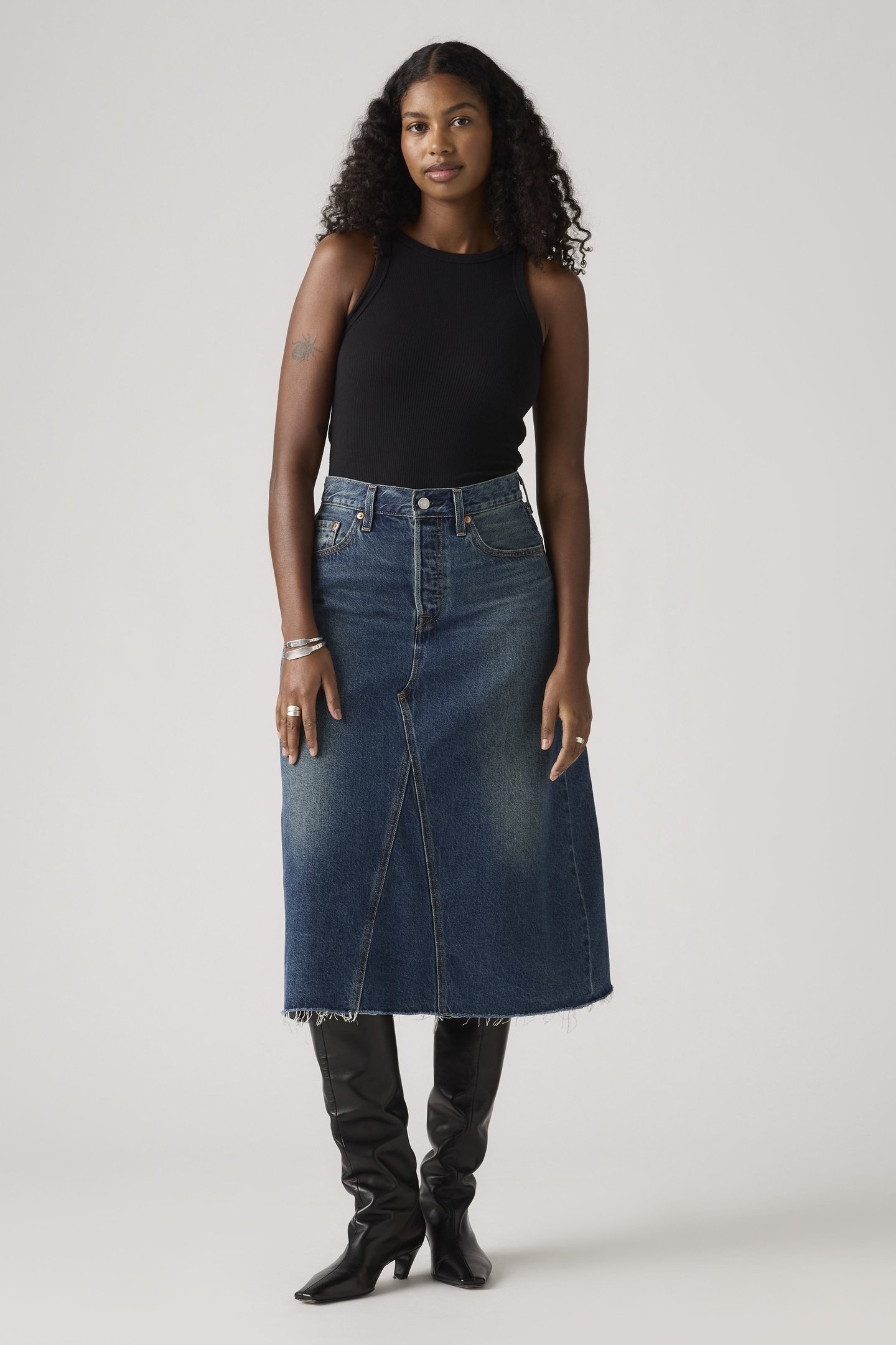 HR A LINE DECON SKIRT HINGED HEART 2