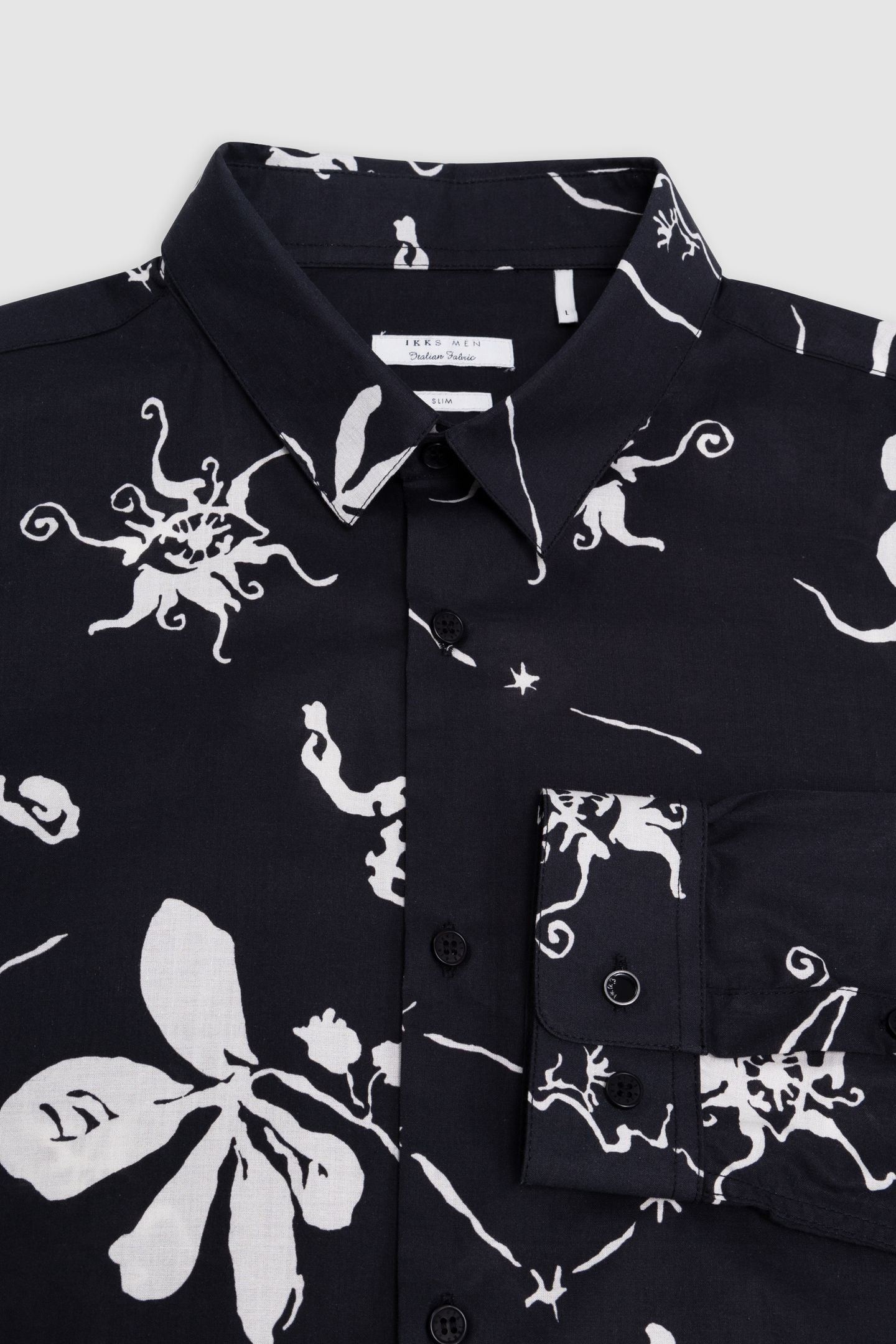 BLACK REGULAR SHIRT WITH STAR PRINT 6