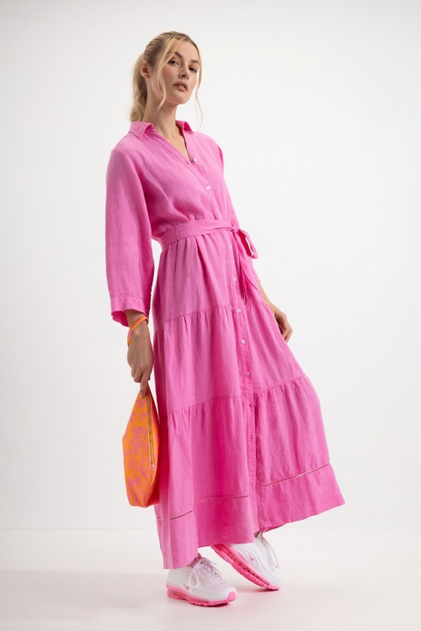 TOILET BAG XXL LIGHT ORANGE PRINT 1