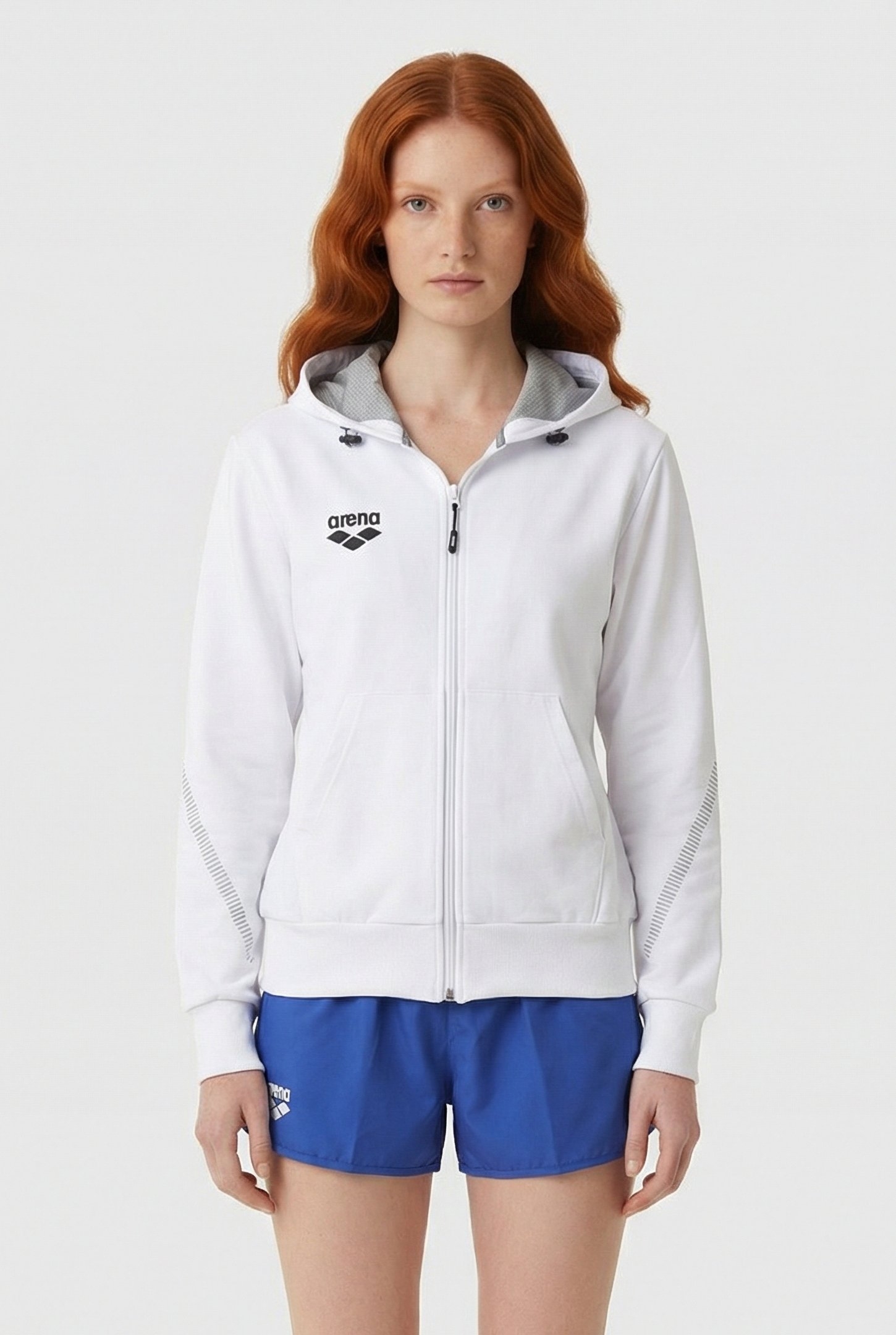 UNISEX TL HOODED JACKET WHITE 1