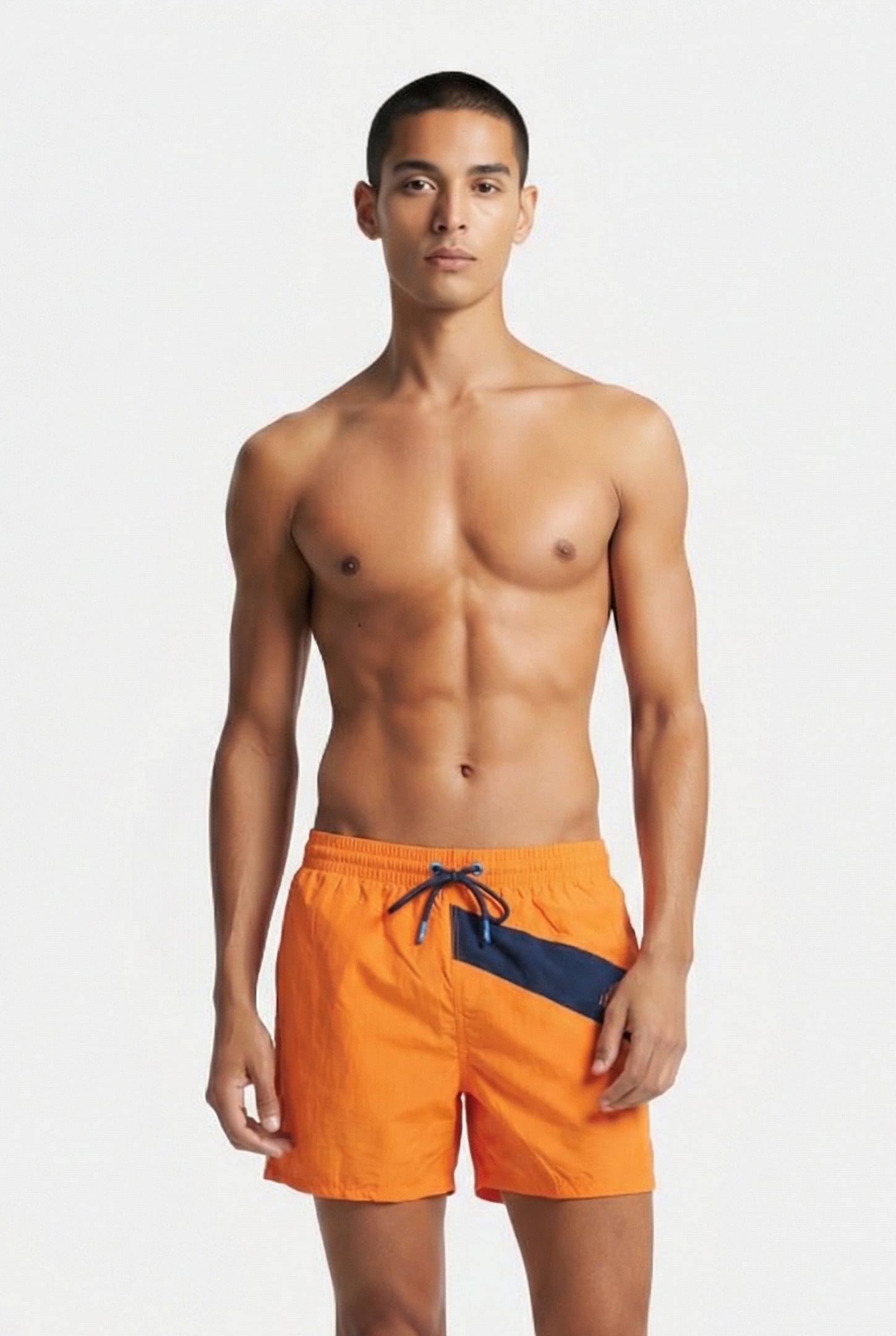 HERMES SHORT TANGERINE-NAVY 1