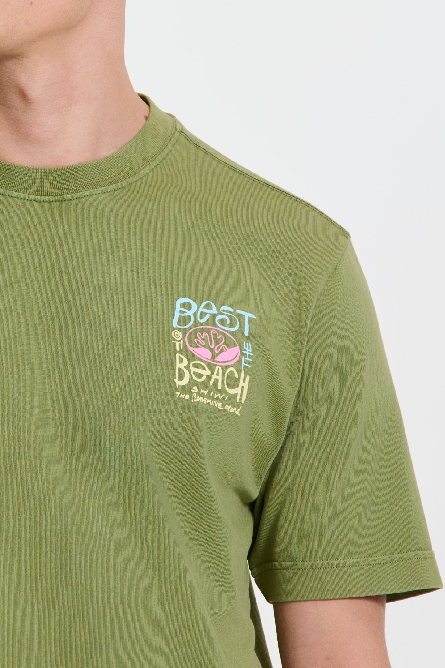 FINN RELAXED T-SHIRT BEST OF THE BEACH GREEN FERN 2