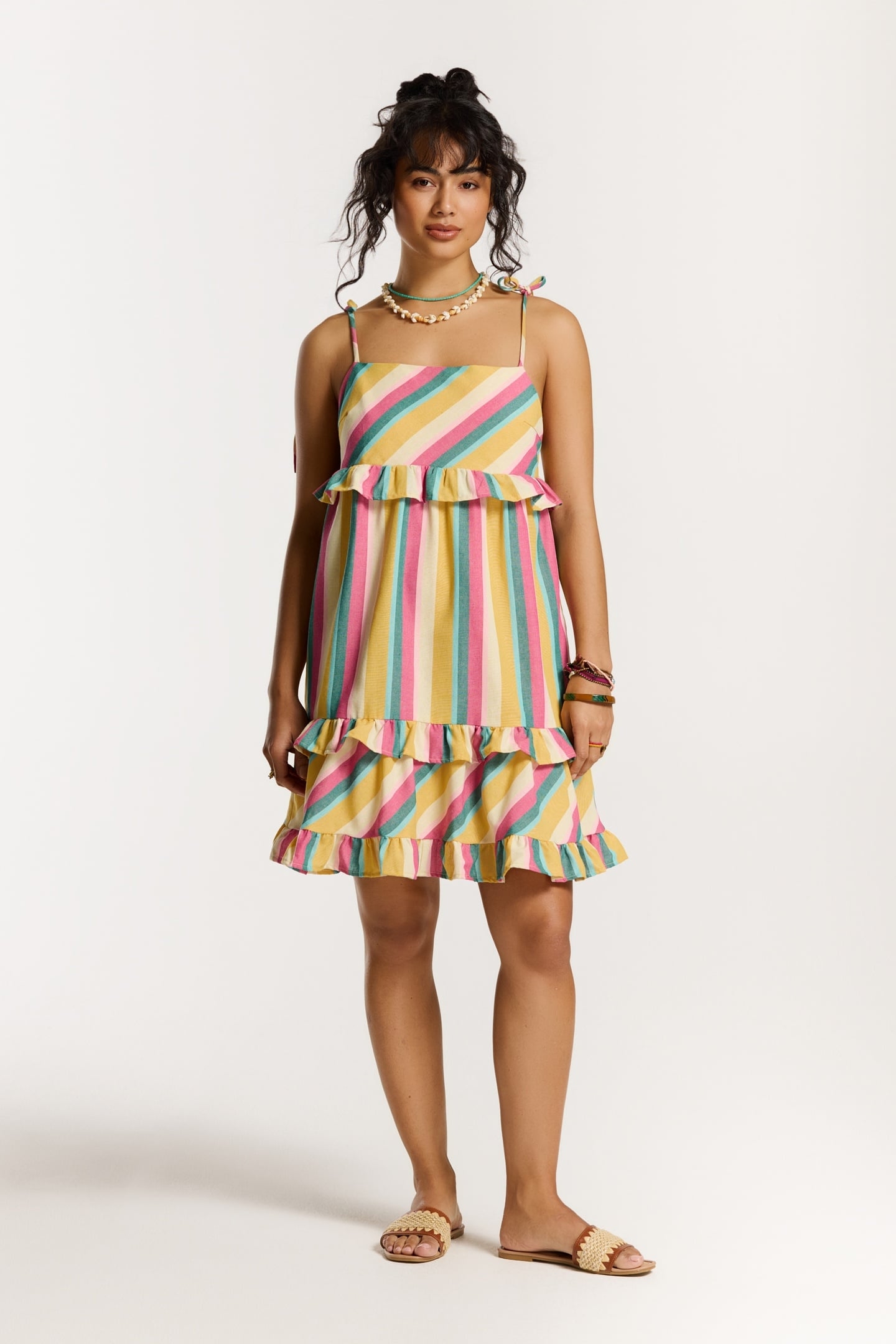 JELLA STRIPE DRESS MULTICOLOUR STRIPE 1