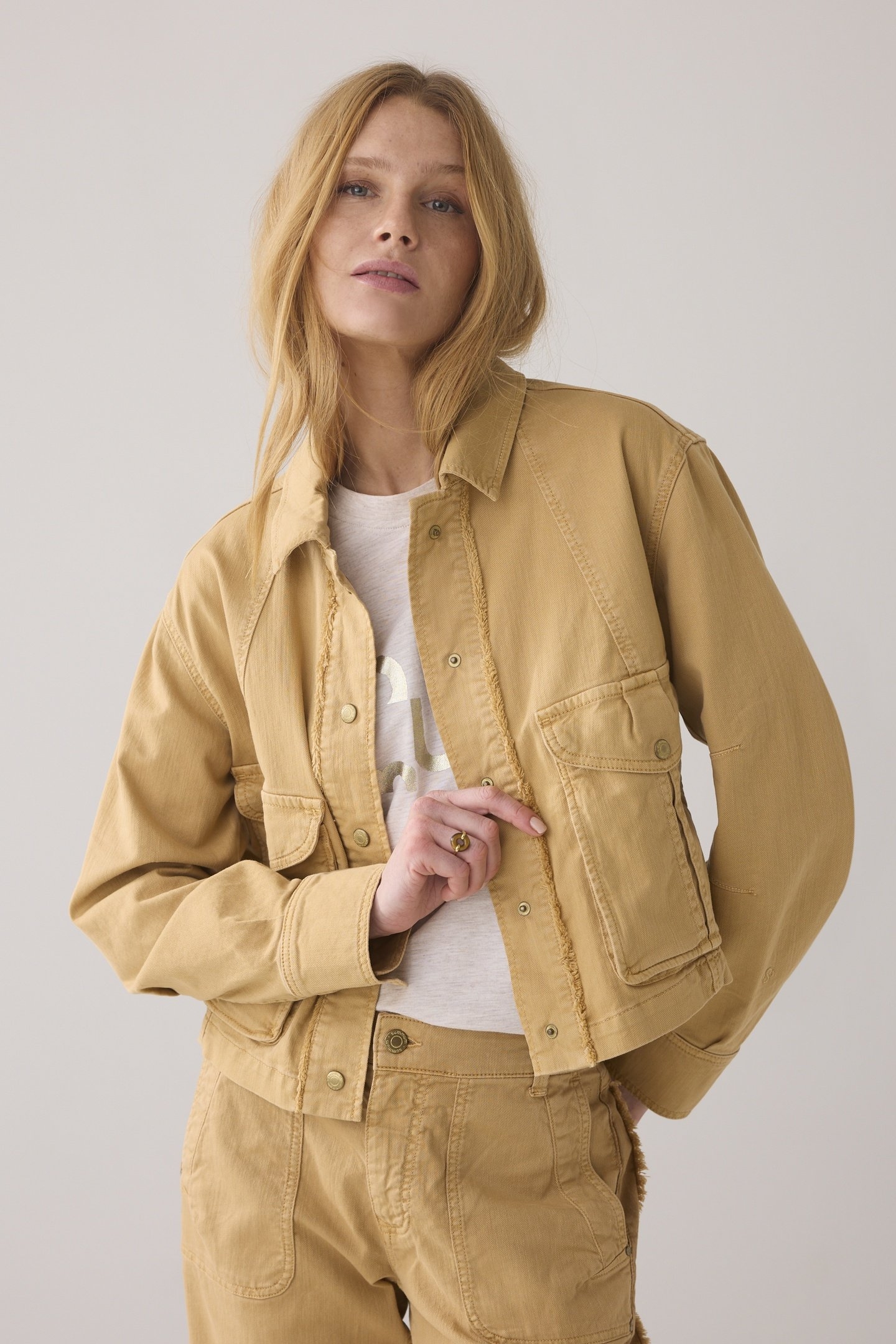 JACKET DRY STRETCH TWILL SOFT CAMEL 2