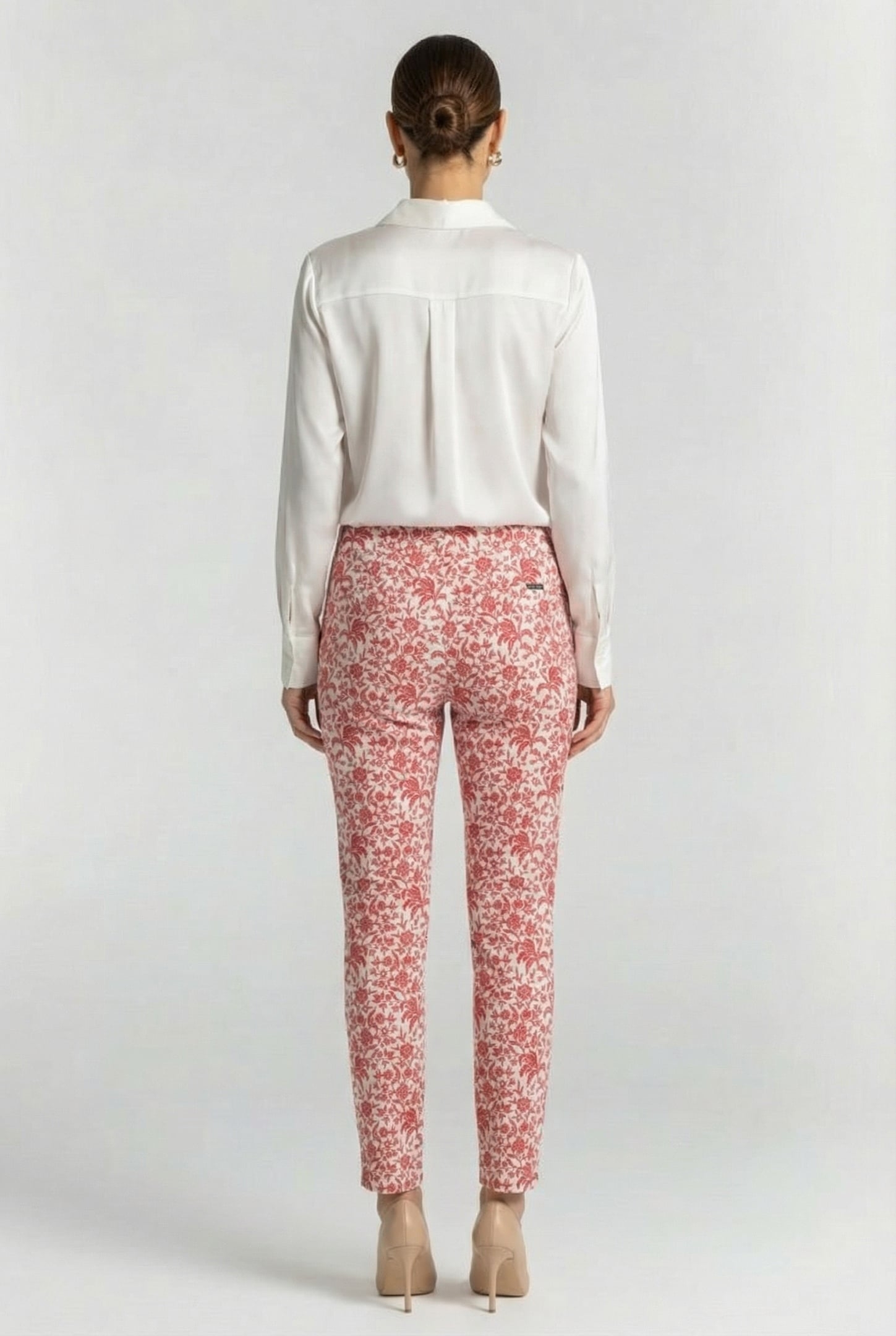 COTTON PANTS WITH PLEATS RED 2