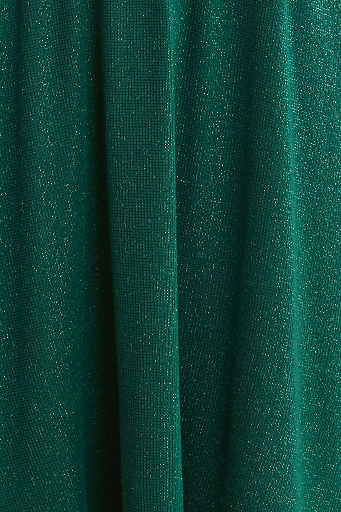 GREEN LUREX WAFFLE KNIT DRESS GREEN 7