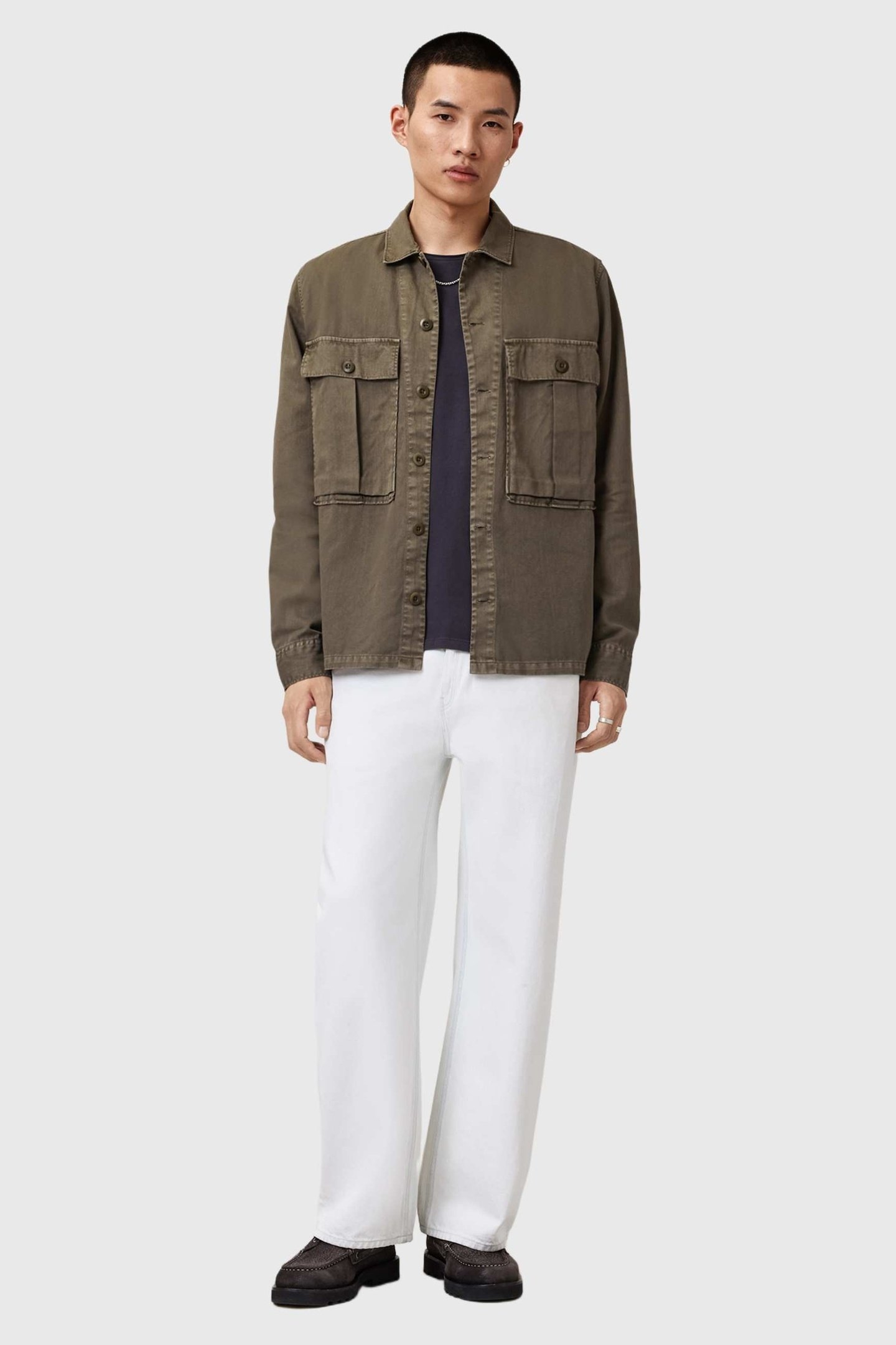 ALBYN LS SHIRT PASTORAL GREEN 2