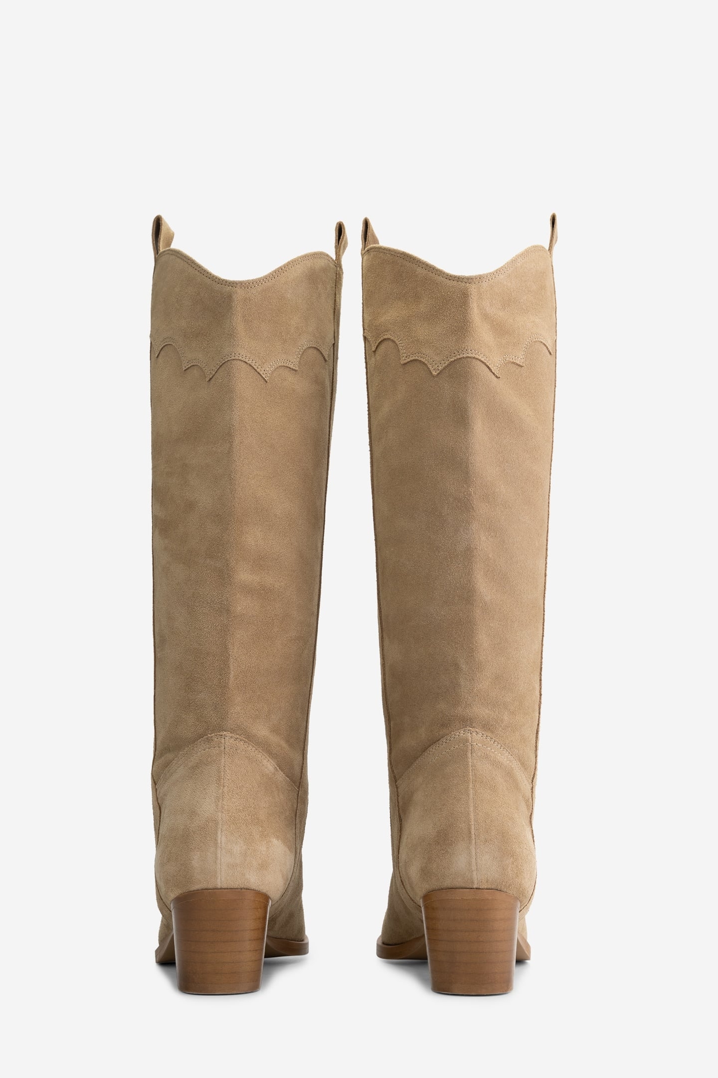 DANIQUE SUEDE COWBOY BOOTS HUMMUS 3
