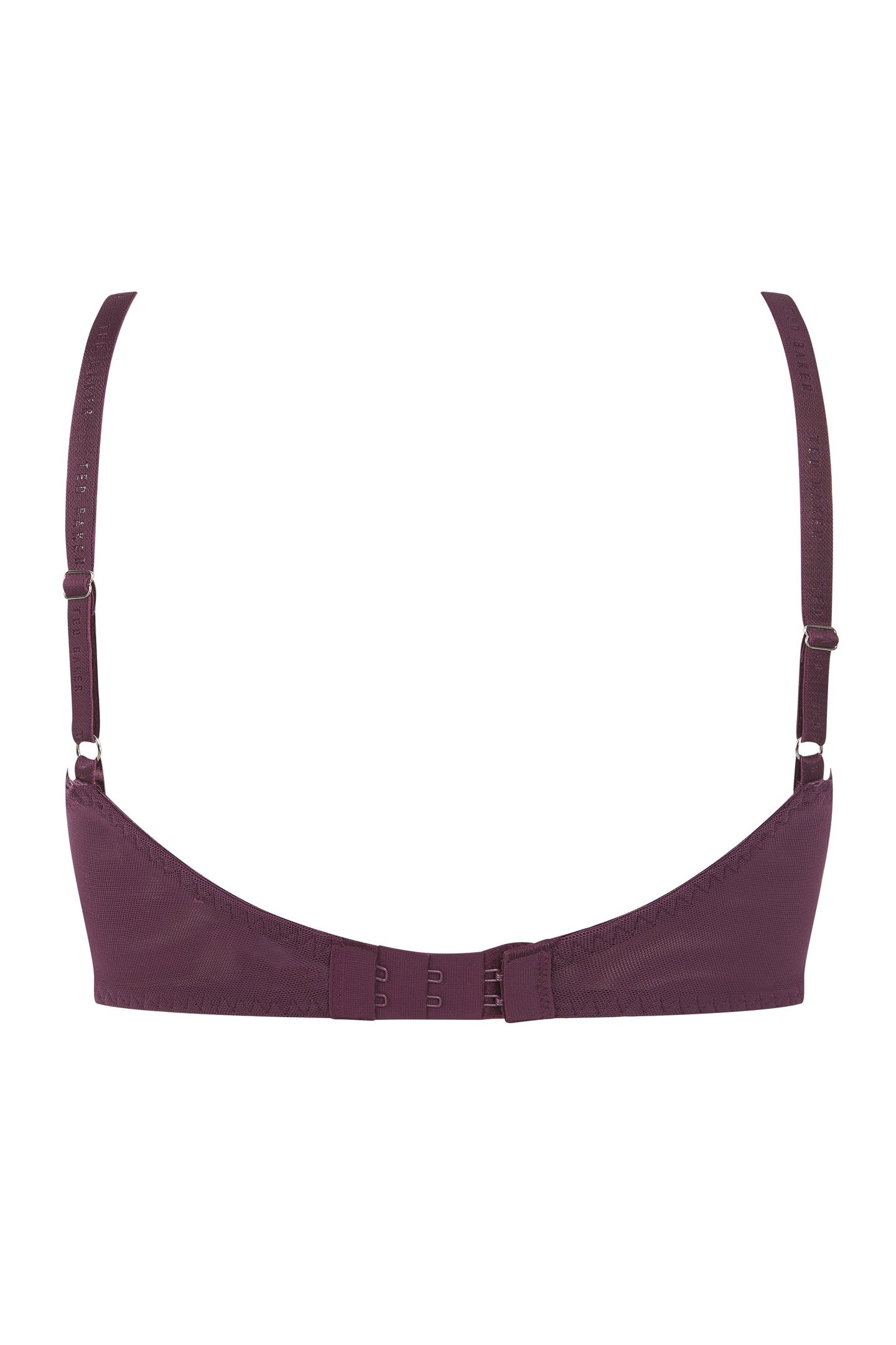 JUDITH 2 PK SOLID & ROSE PRINT T-SHIRT BRAS BERRY FLORAL/ WH 5