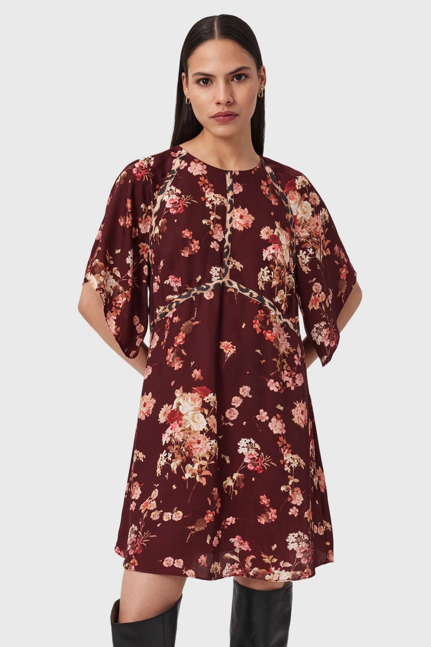 XENA DRESS ARMADA WINE RED 1