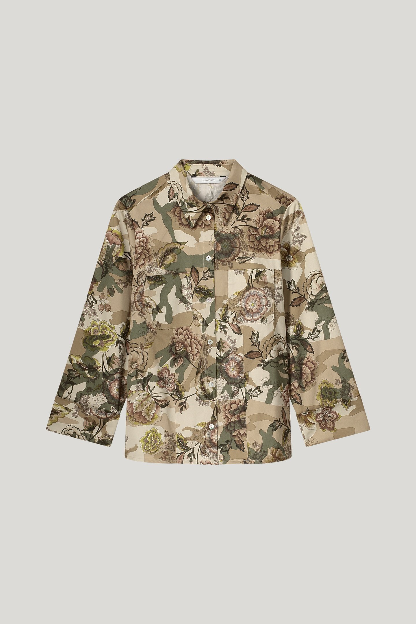 BLOUSE CAMOUFLAGE FLOWERS MULTICOLOUR 4