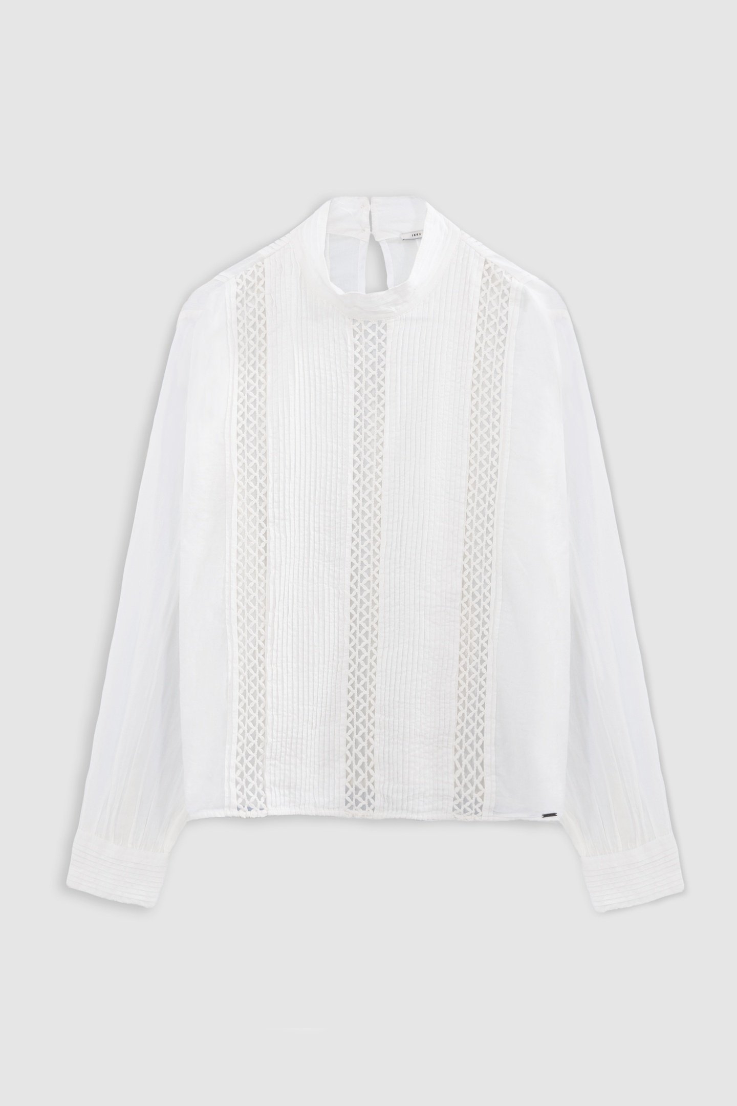 OFF-WHITE ORGANIC COTTON BLOUSE DECORATED WITH PASSEMENTERIE 4