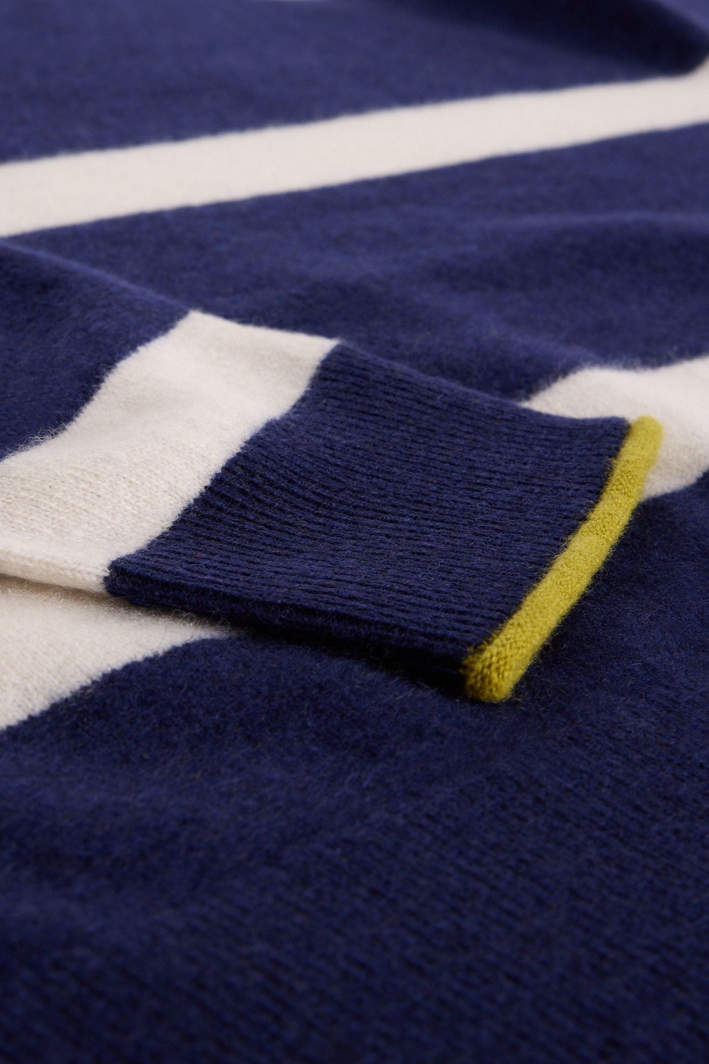 KITTY STRIPE CASHMERE JUMPER NAVY MULTI 4