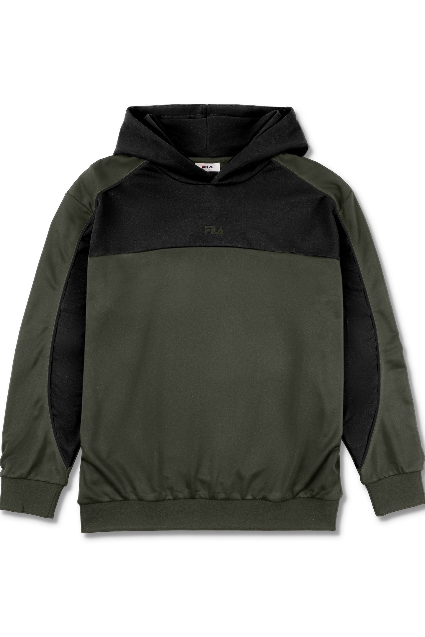 RIVOLI LOOSE BLOCKED HOODIE BLACK 5