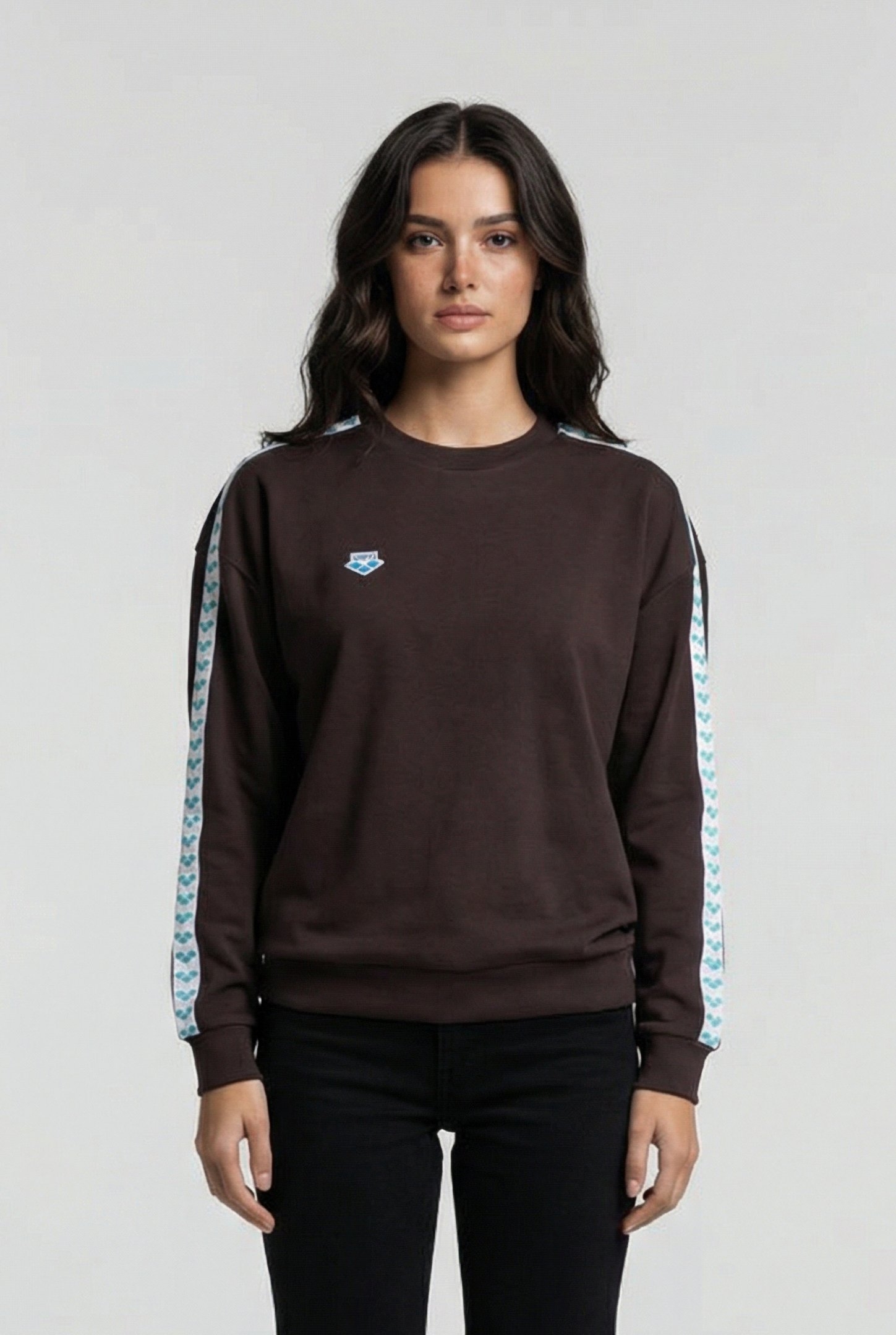 UNISEX SWEAT TEAM OVERSIZE ESPRESSO WHITE MINT 1