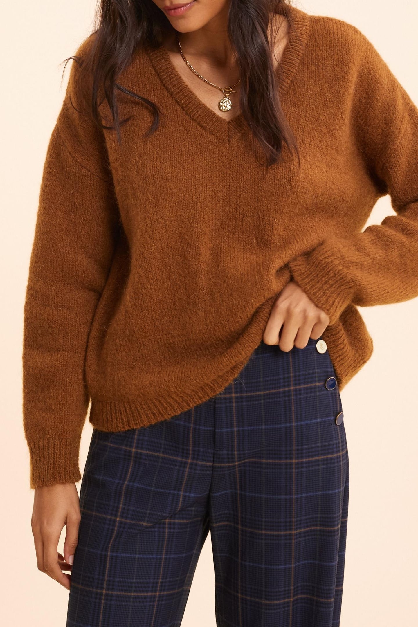 CAMEL KNIT SWEATER CAMEL 7
