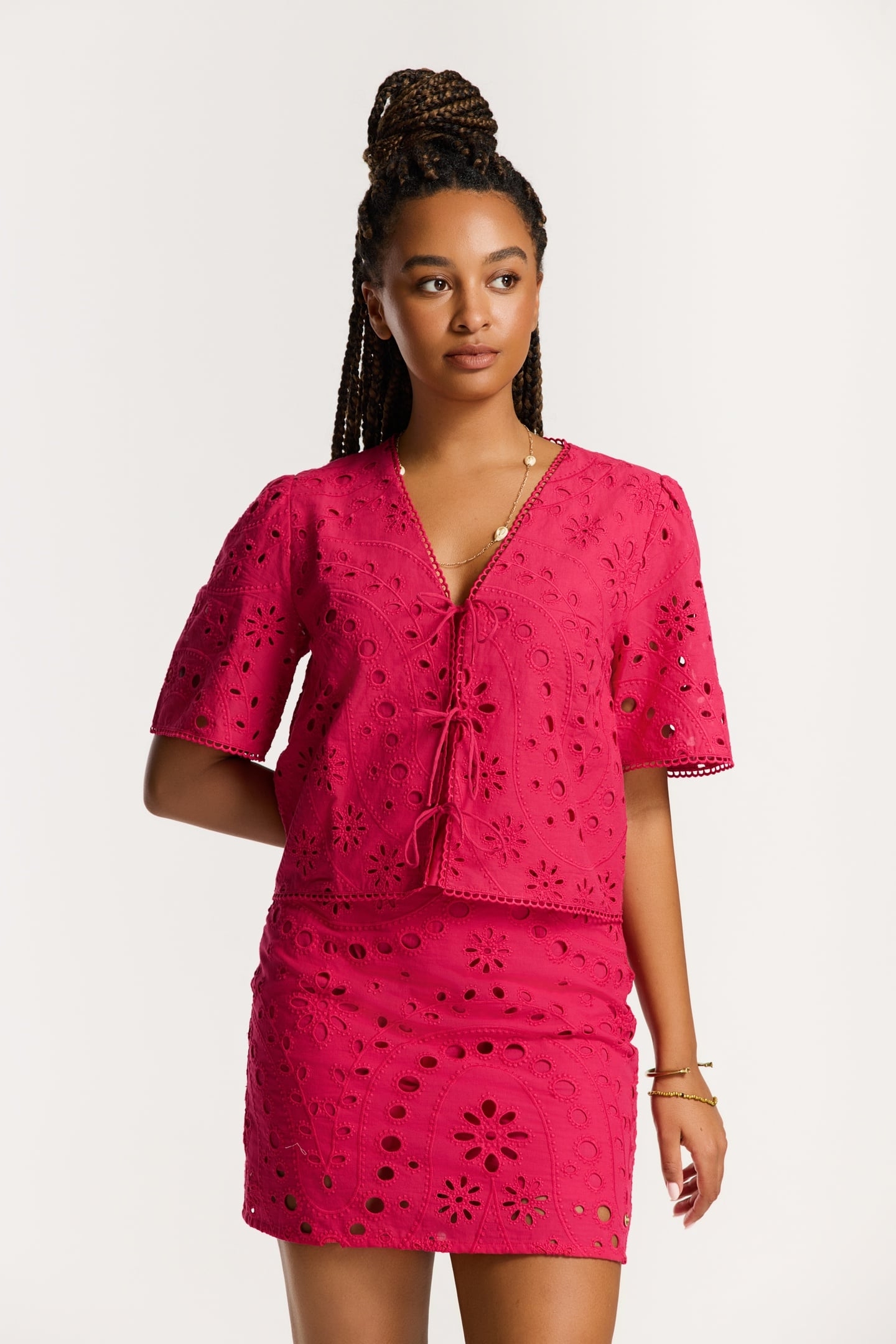 IMKE TOP PAISLEY BRODERIE RED PAISLEY BRODERIE 3