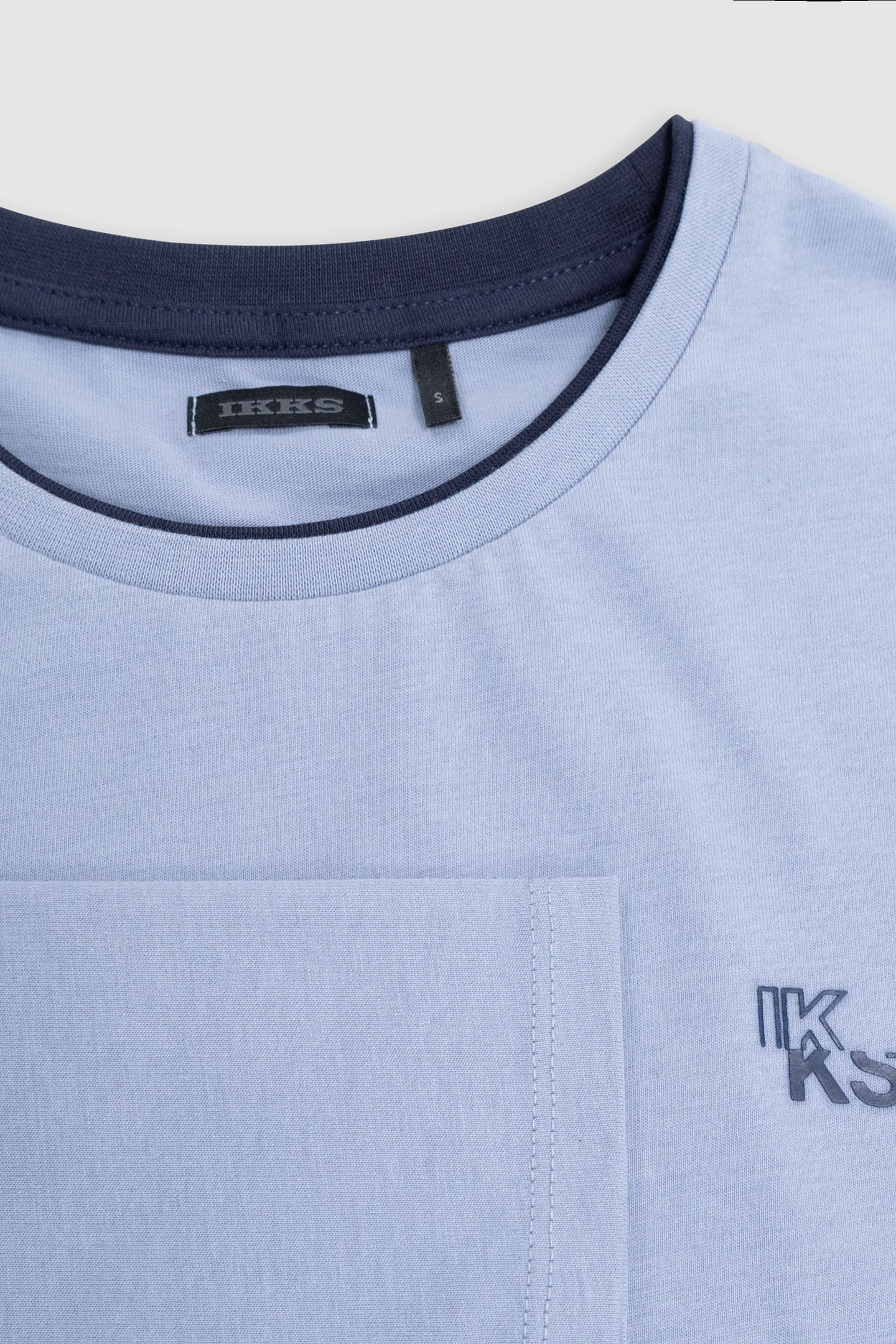 BOY'S BLUE ORGANIC COTTON T-SHIRT, SHINY BUILDINGS ON BACK 5