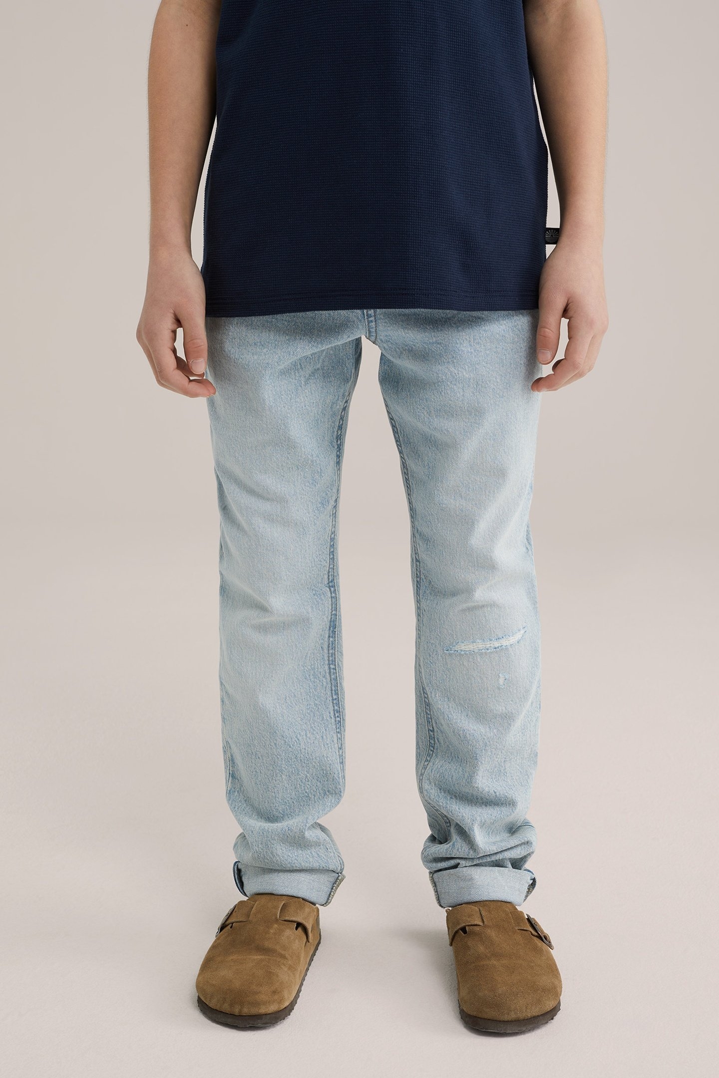 5-POCKET MID WAIST LIGHT BLUE 2