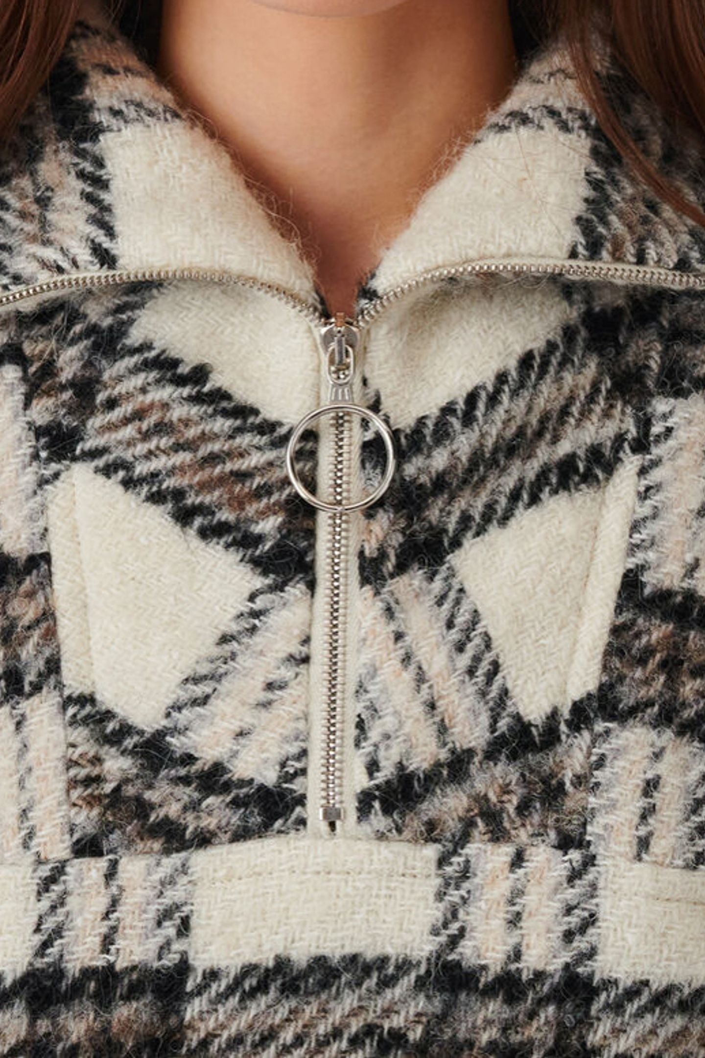 BIKA JACKET ECRU/BLACK/GREY 5