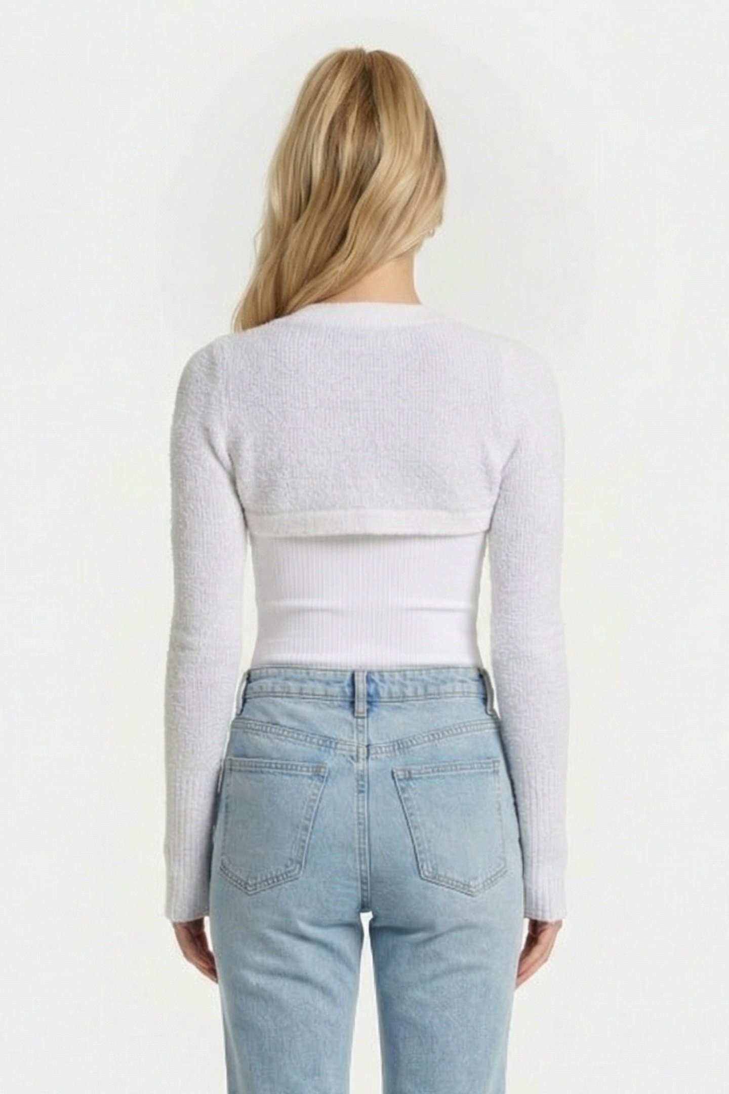 BIDZI PULLOVER ECRU/GREY 2