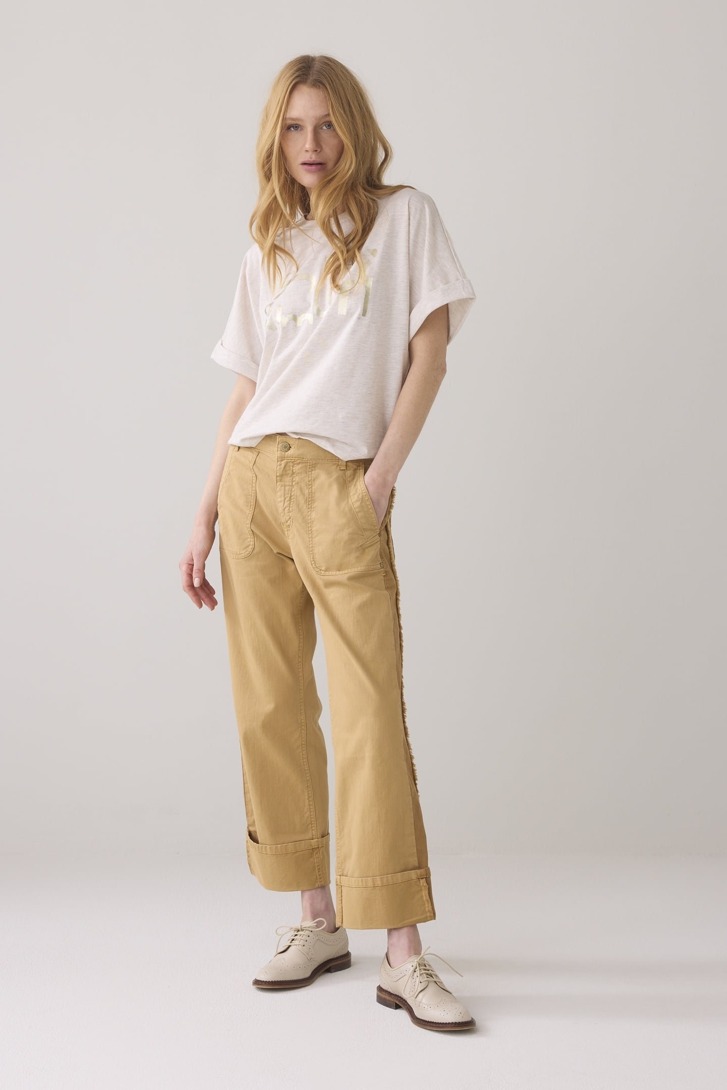 STRAIGHT PANT DRY STRETCH TWILL SOFT CAMEL 1