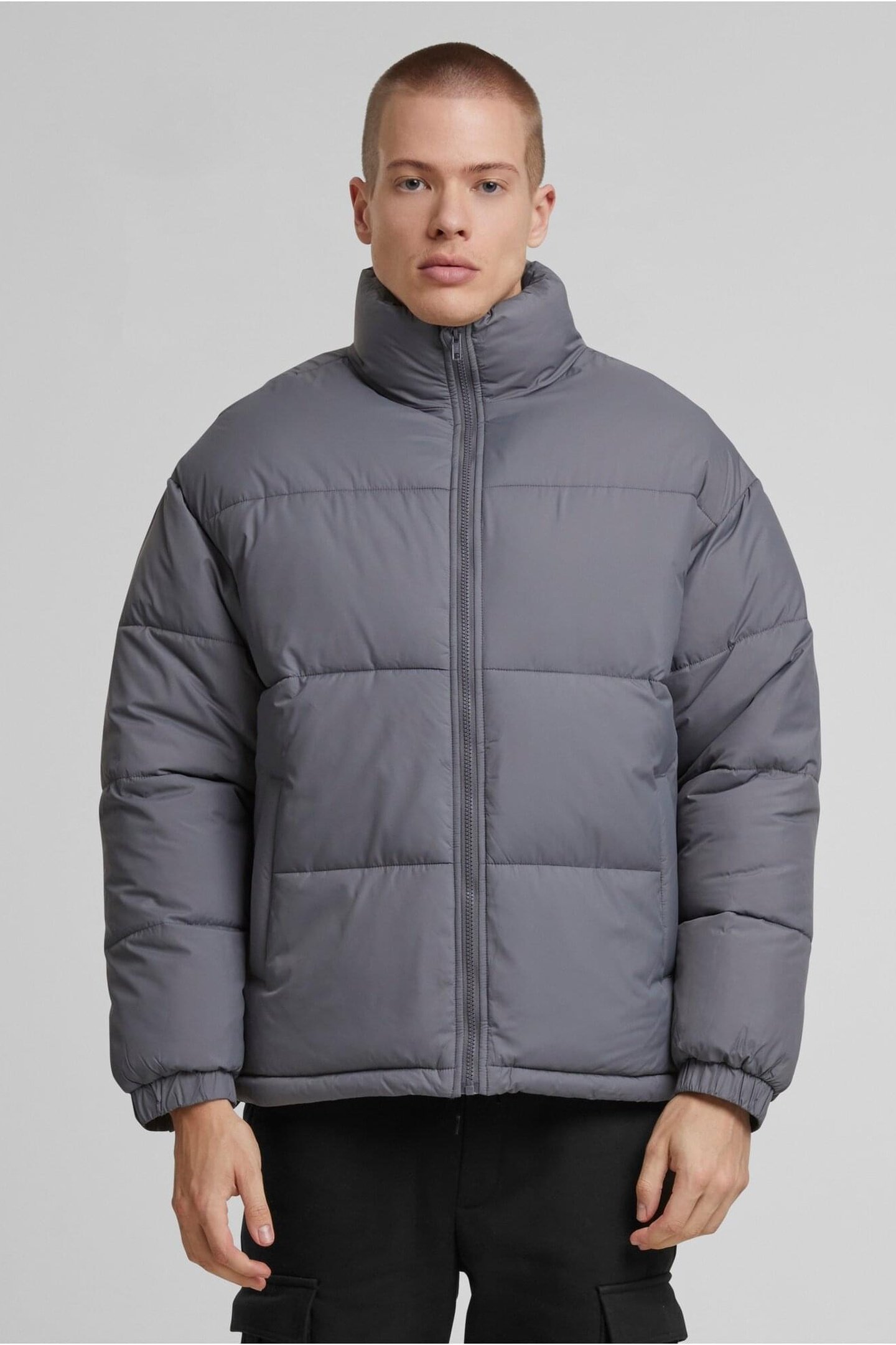 BASIC PUFFER JACKET CLOUDGREY 1