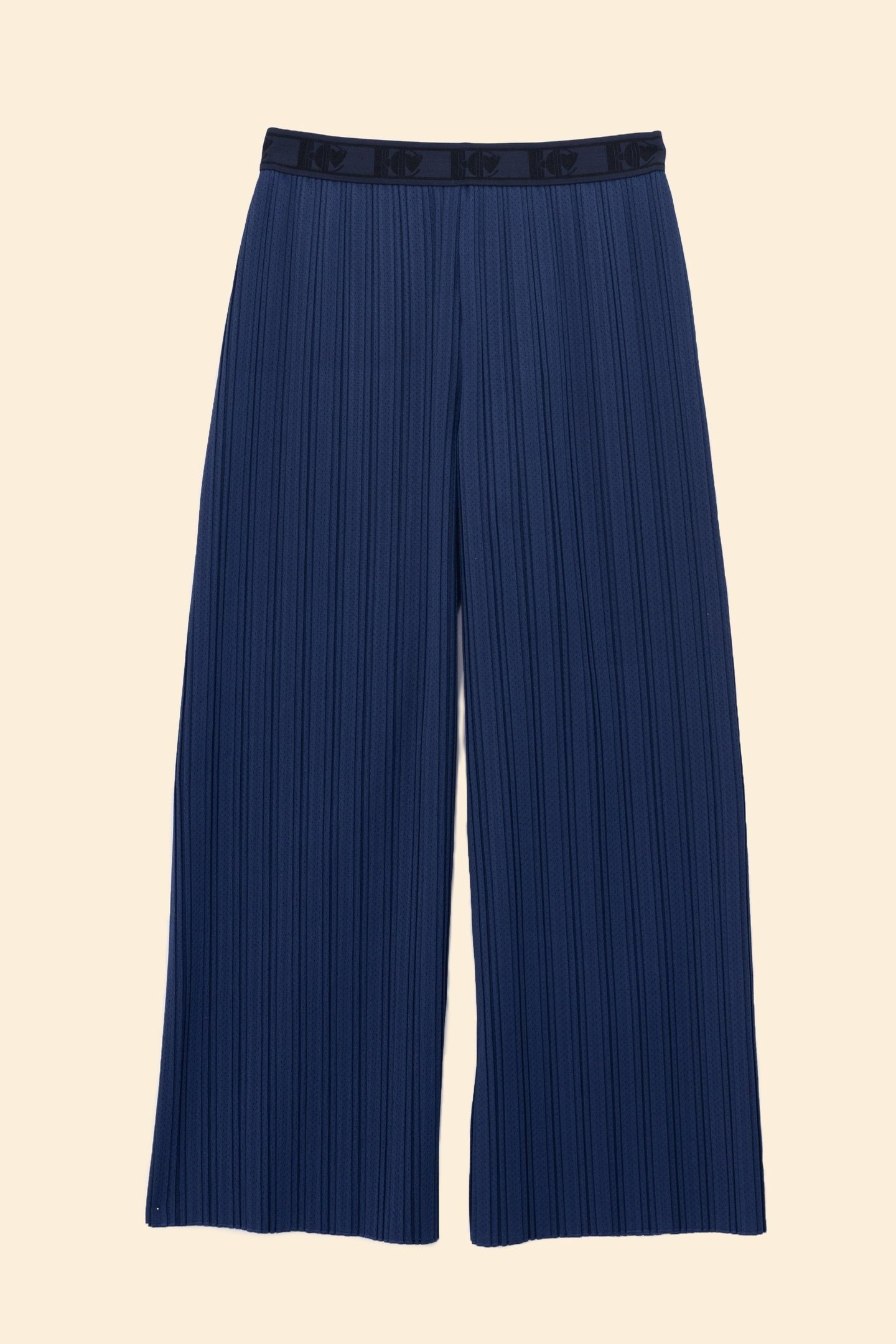 INDIGO PLEATED WIDE-LEG TROUSERS INDIGO 5
