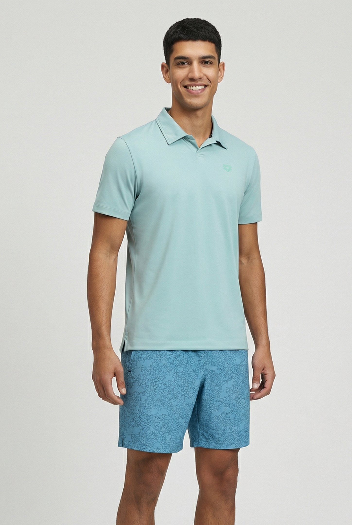 MEN'S POLOSHIRT SOLID JADE-DARK OLIVE 1