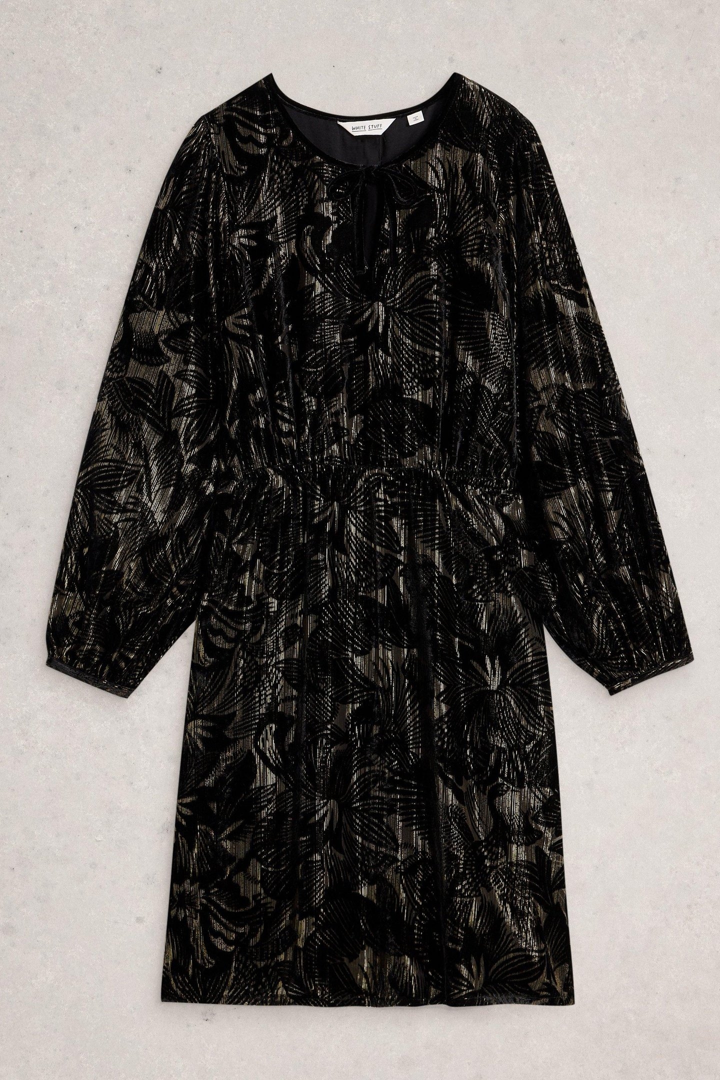 FAYE DEVORE VELVET DRESS BLACK MULTI 4