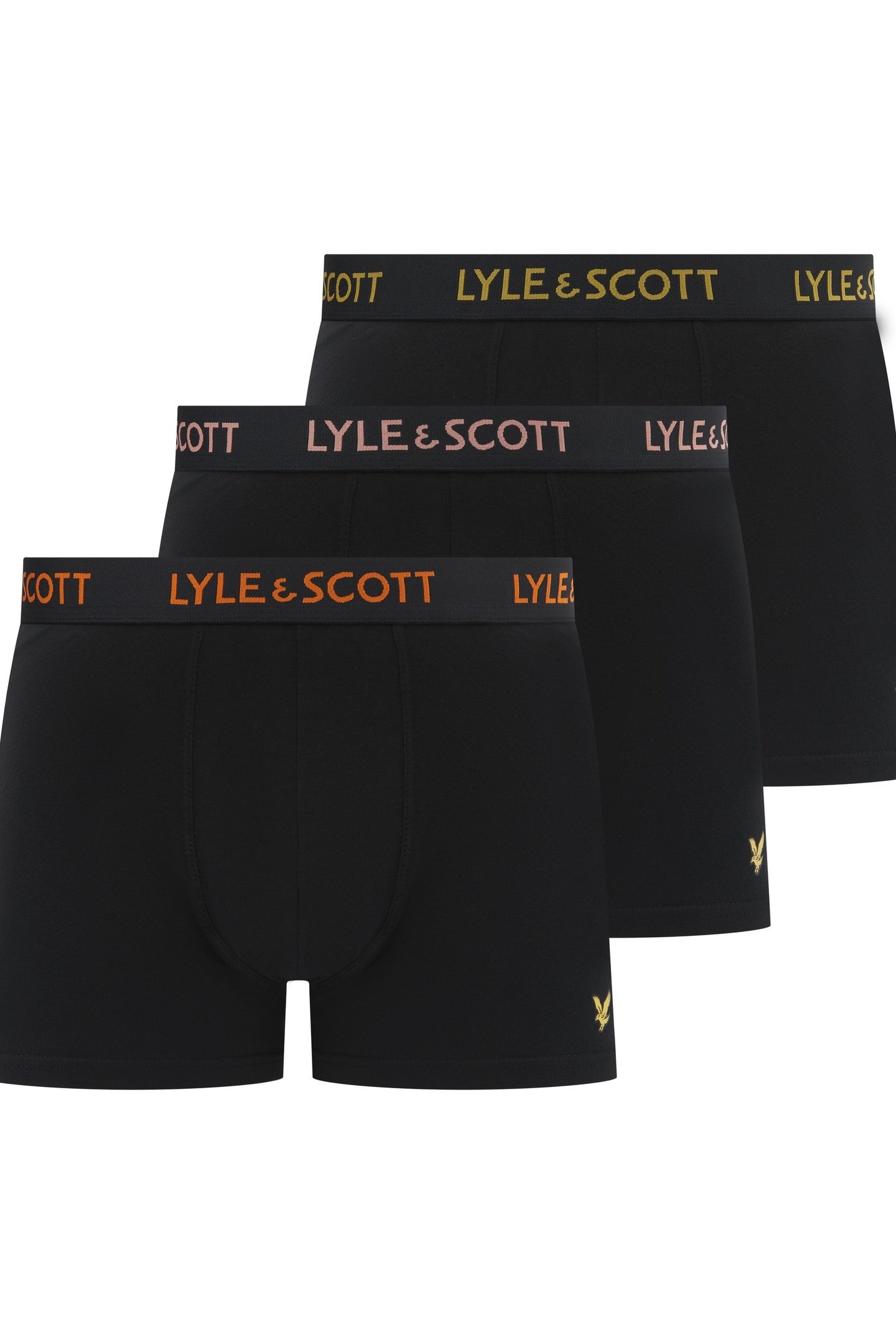 BARCLAY 3 PACK UNDERWEAR BLACK MULTI WAISTBANDS 1