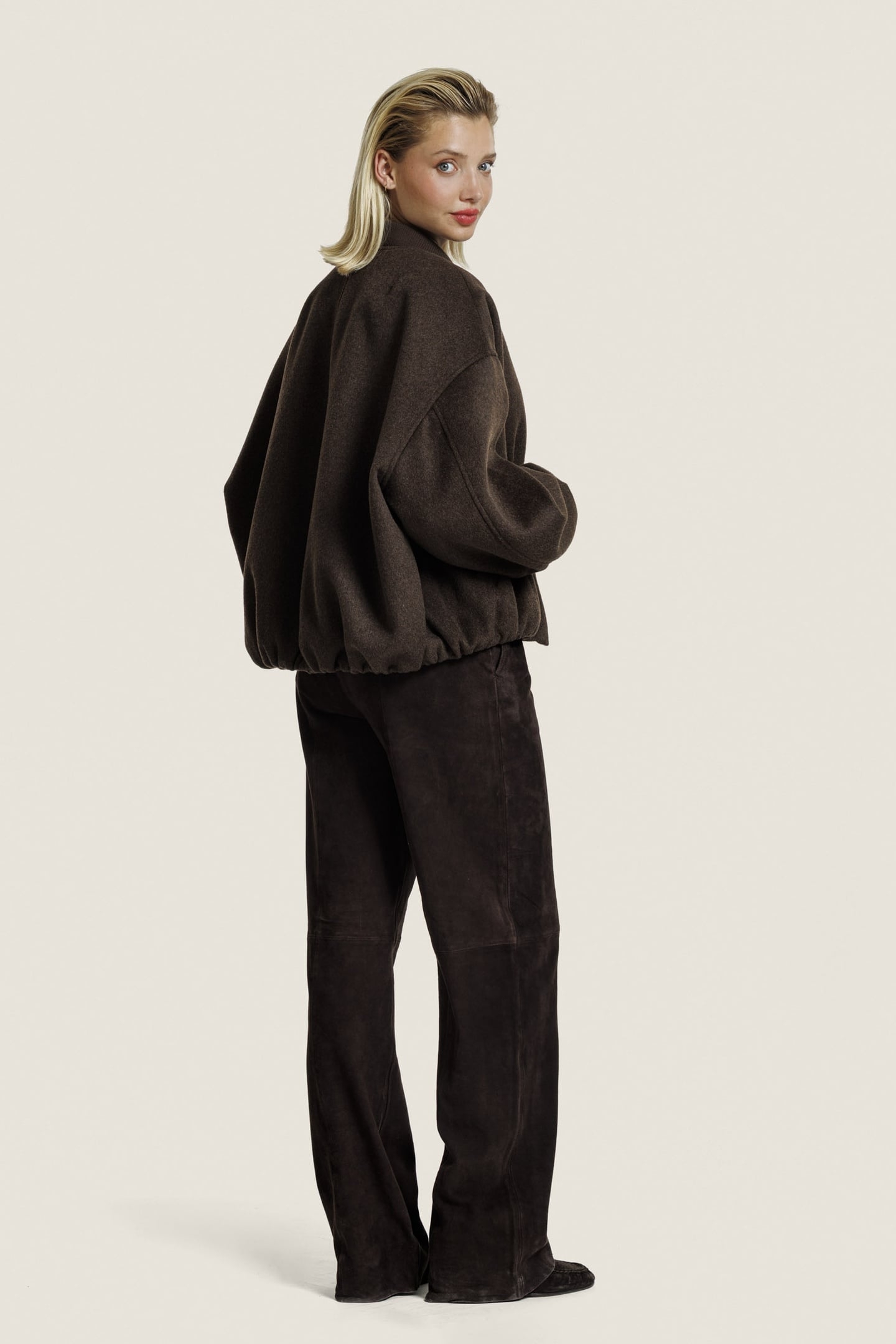 PEARL WOOL JACKET CHESTNUT 3