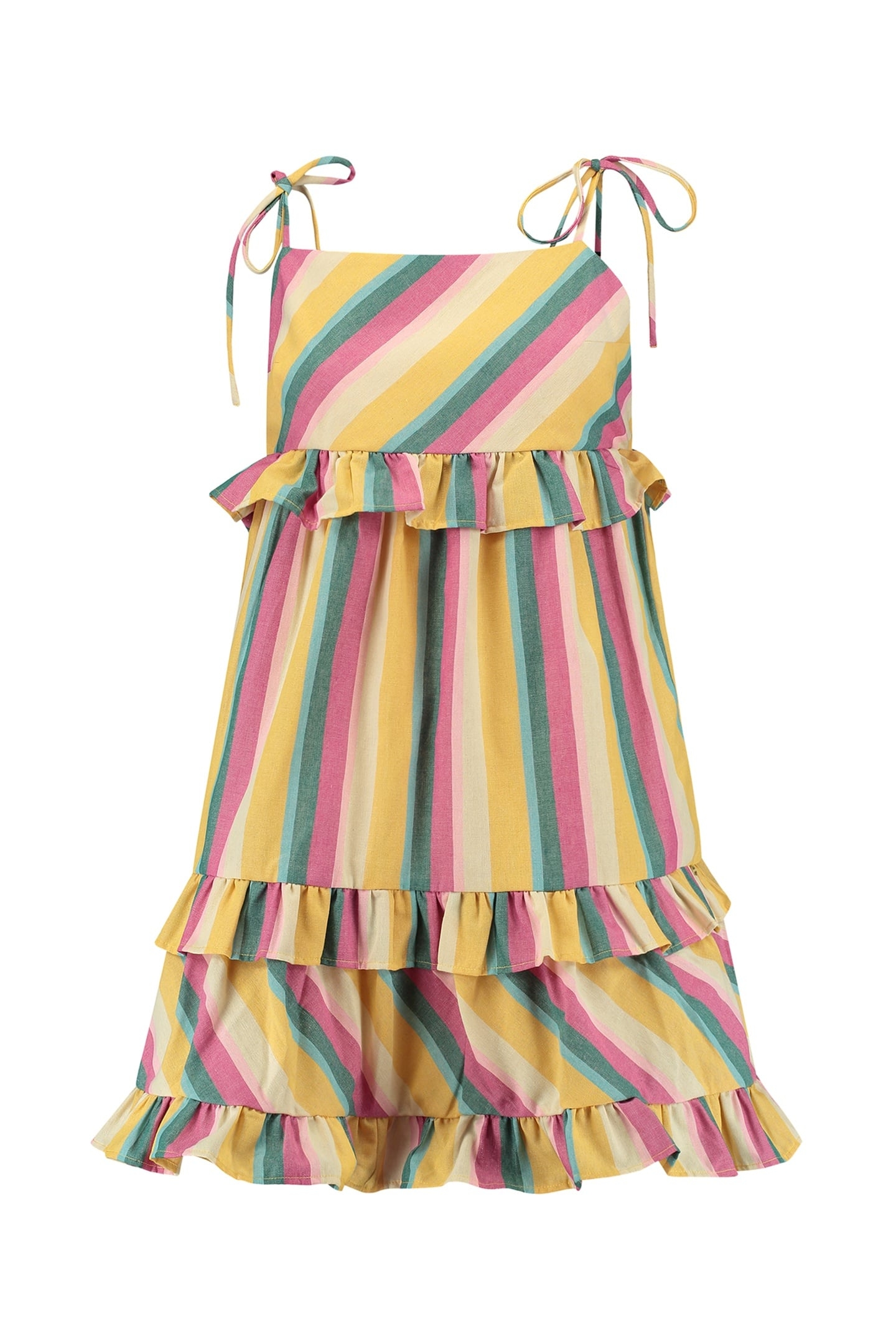 JELLA STRIPE DRESS MULTICOLOUR STRIPE 7