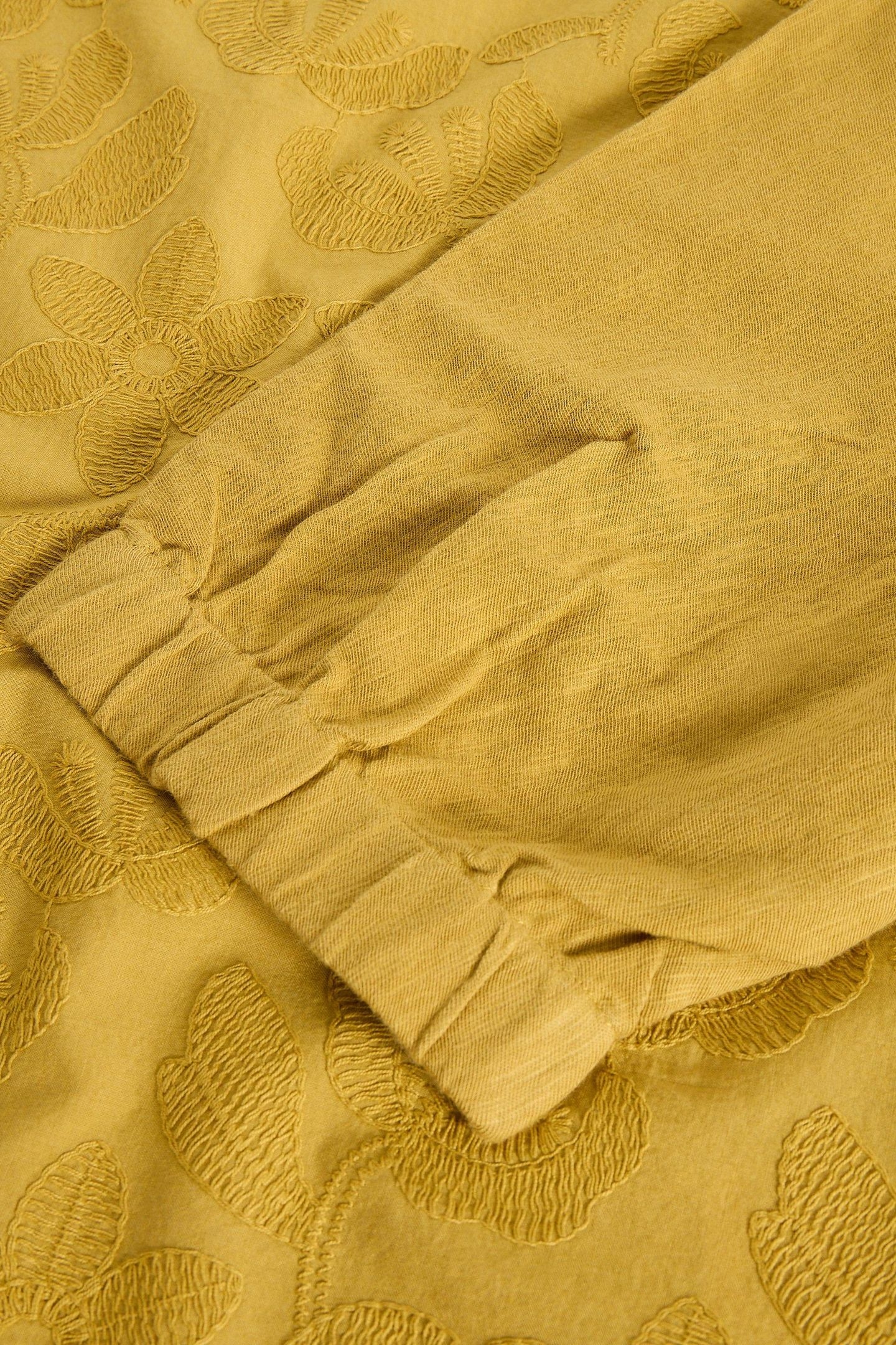 VANESSA FLORAL TOP MID CHARTREUSE 4