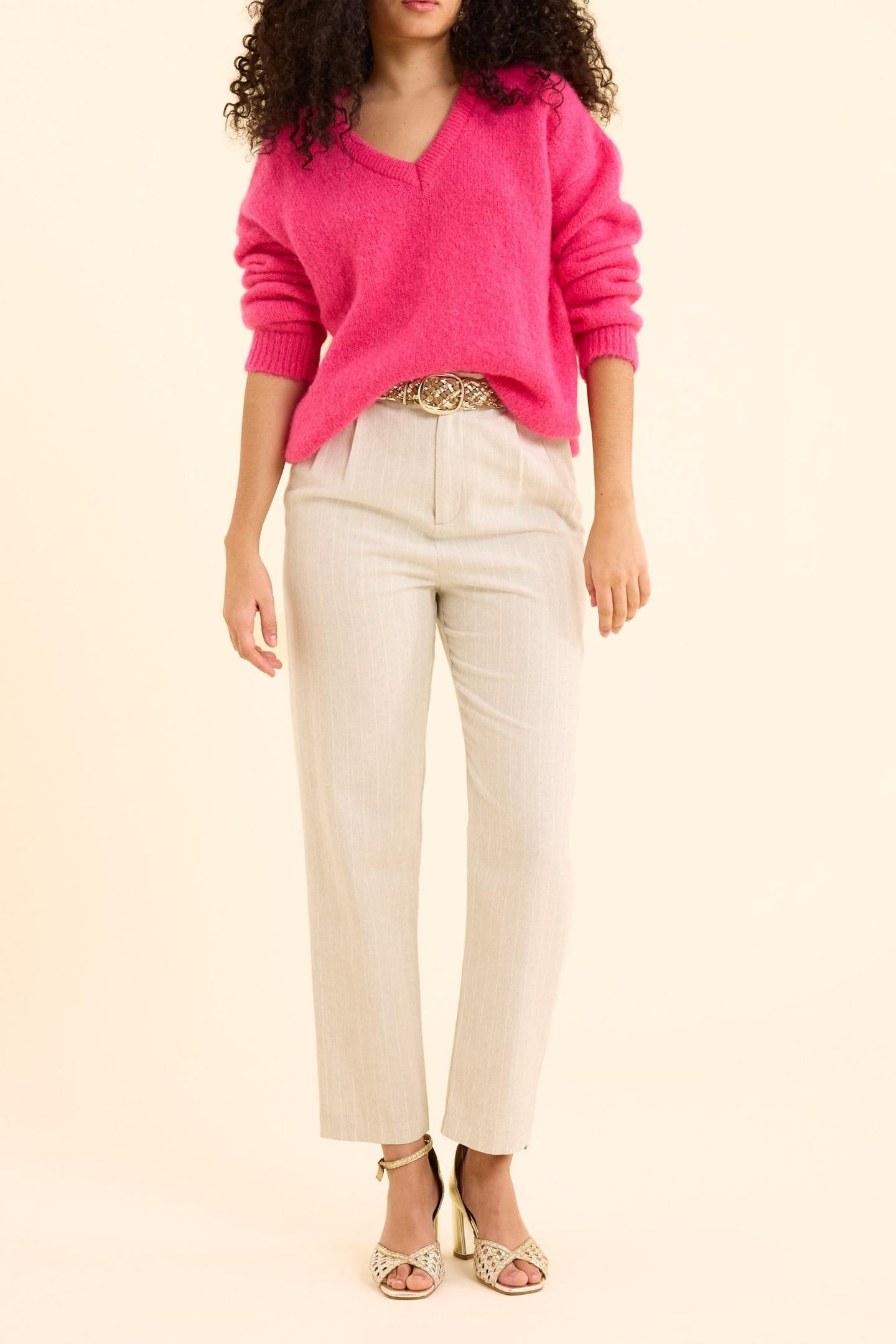 MAGENTA KNITTED SWEATER MAGENTA 1