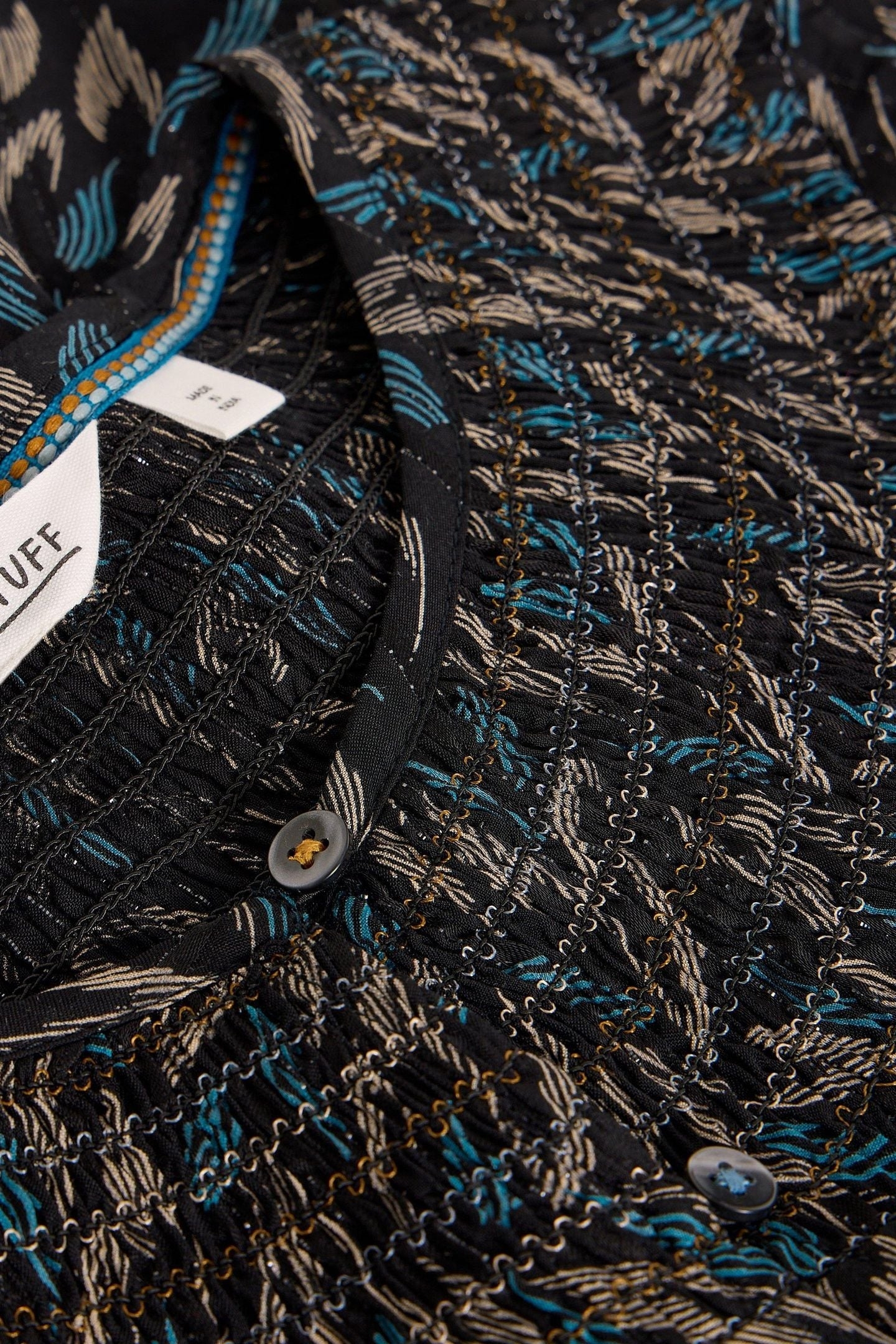 REMI METALLIC TOP BLACK MULTI 5