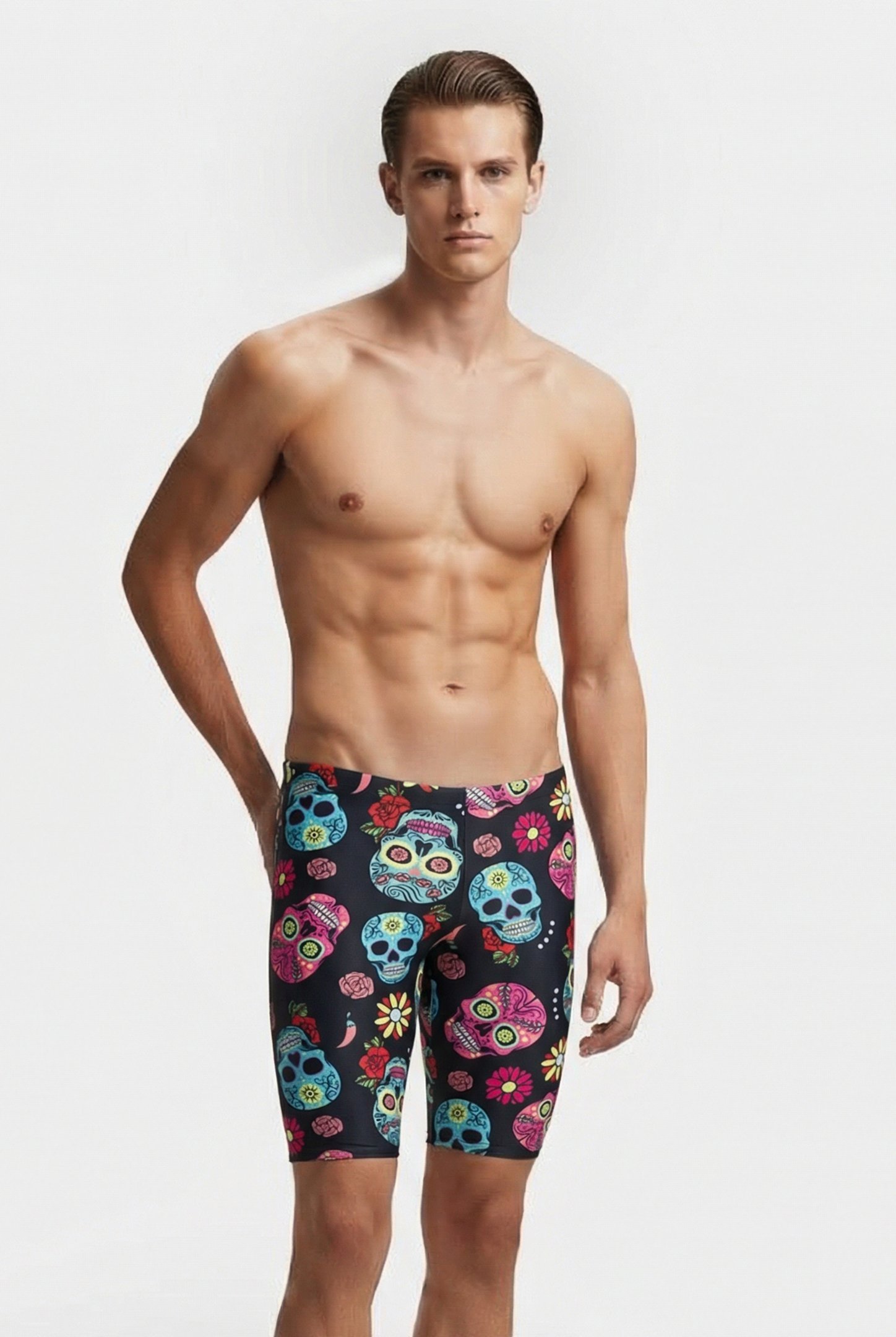 M CRAZY SKULLS CARNIVAL JAMMER BLACK MULTI 1