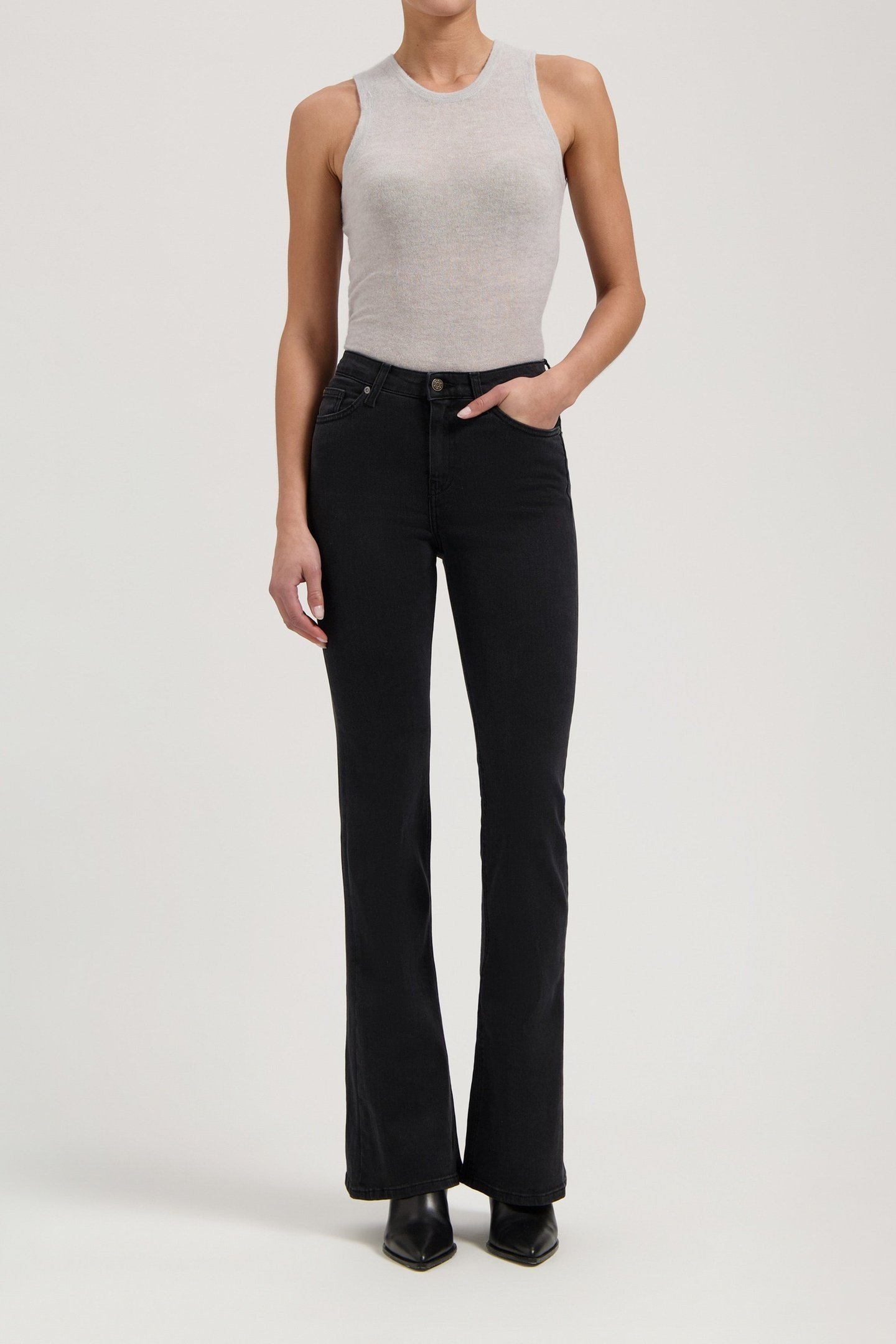 ISY HIGH FLARED STONE BLACK 2