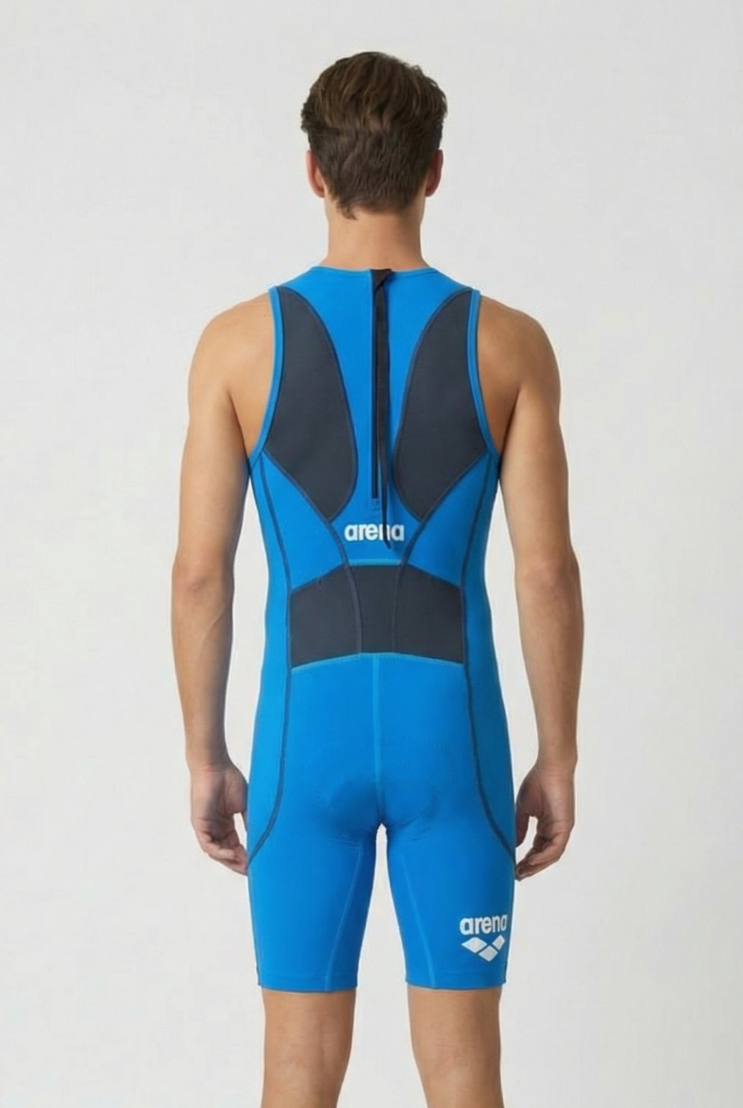 M TRISUIT ST REAR ZIP BRILLIANT BLUE 2