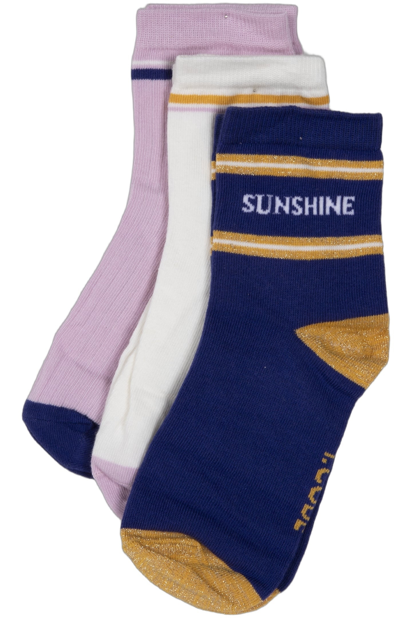 WHITE, BLUE, AND LILAC SOCKS INK 1