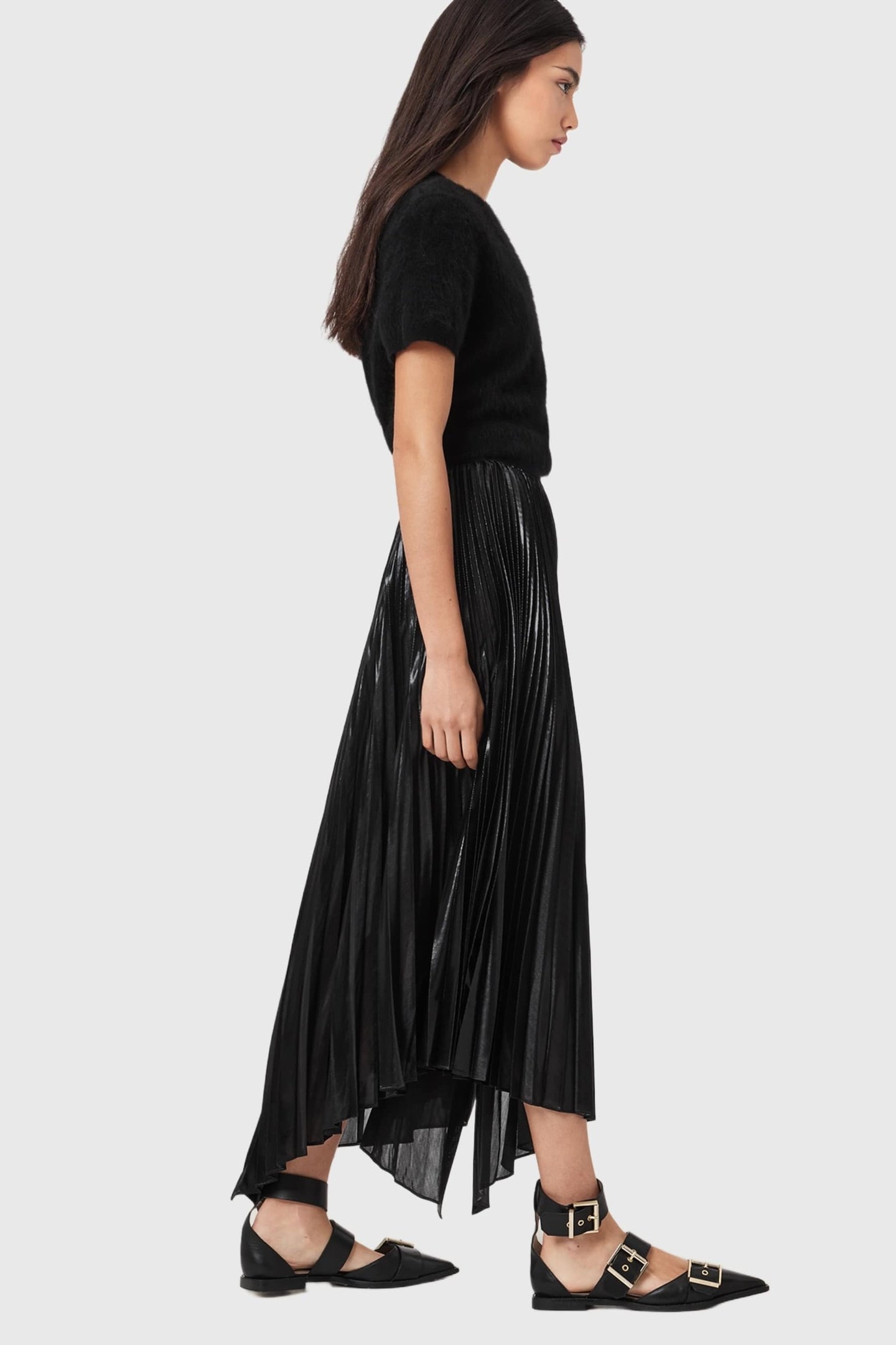 JAX SKIRT METALLIC BLACK 6