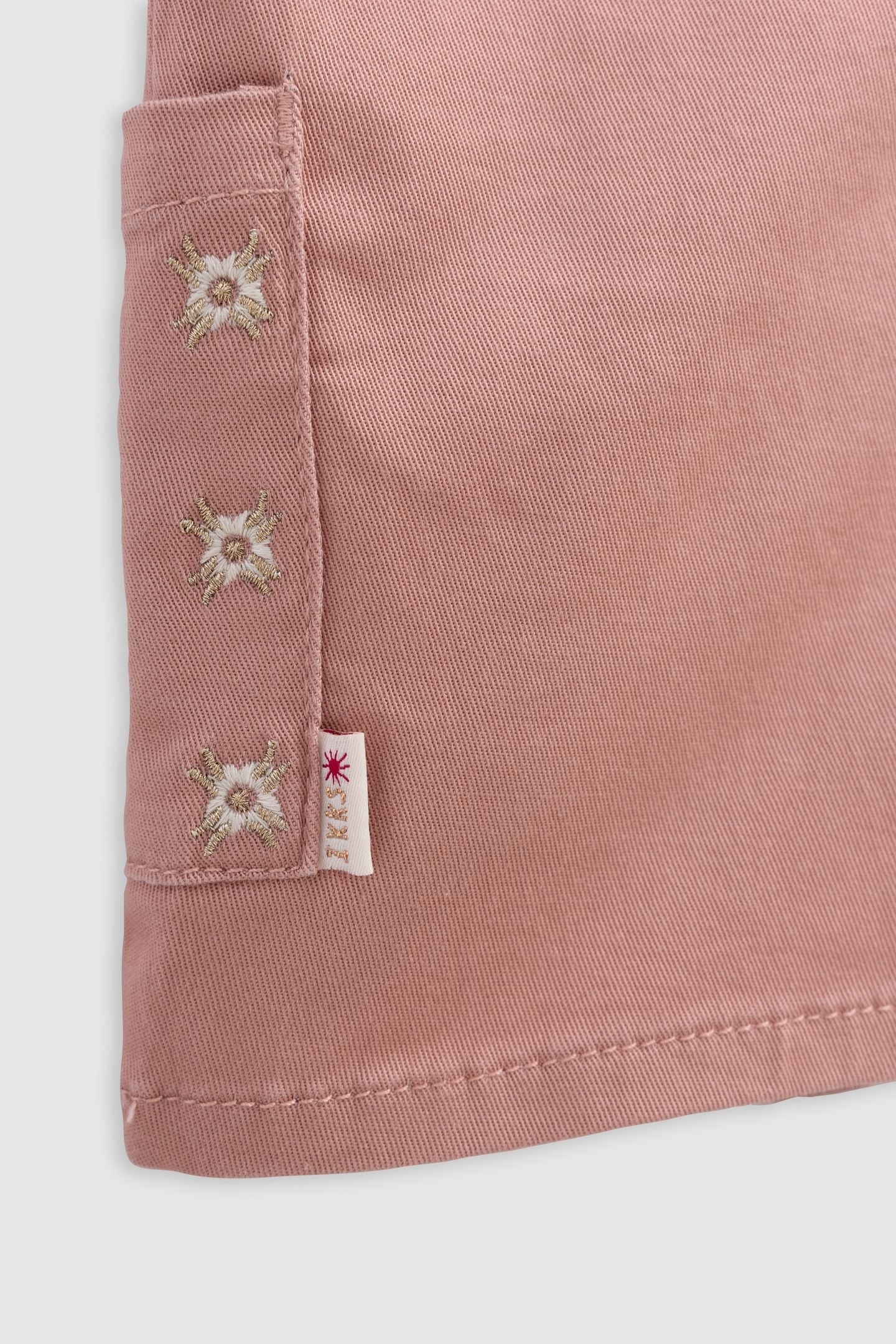 PINK DRESS-SALOPETTE AND ECRU T-SHIRT SET 7