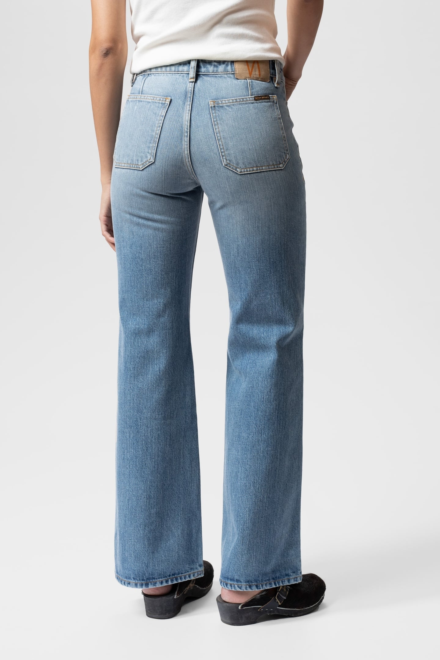 HOLLY FLARE LIGHT DENIM PANTS 2