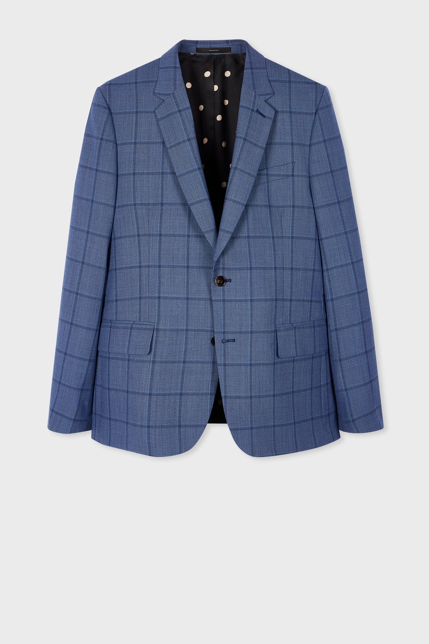 GENTS TAILORED FIT 2BTN JACKET PETROL BLUE 4
