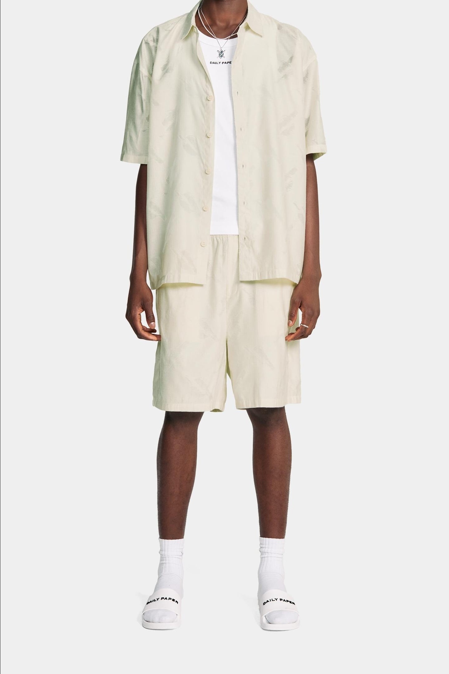 SALIM SHORTS FROST WHITE 1