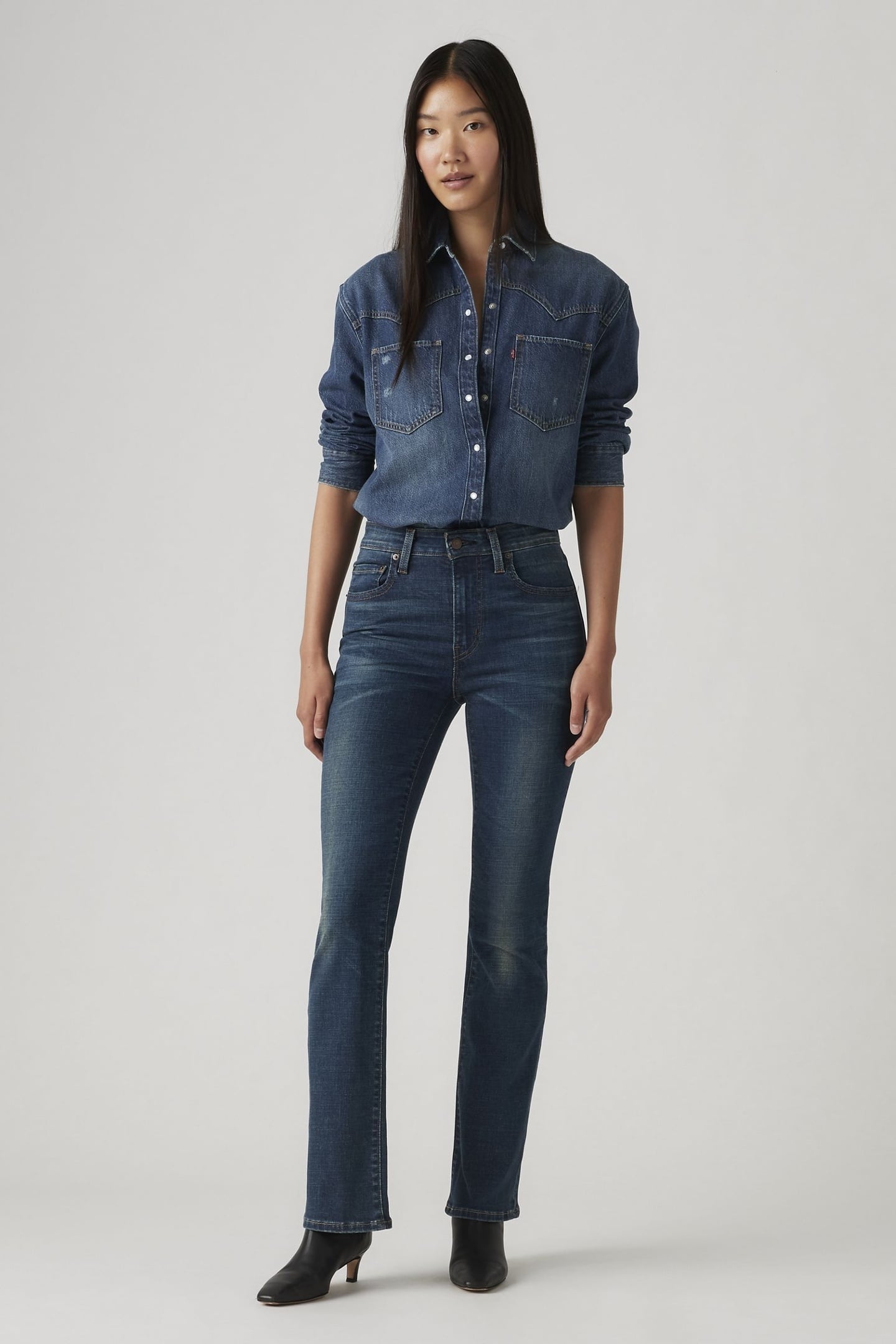 725™ HIGH RISE BOOTCUT JEANS BLUE 3