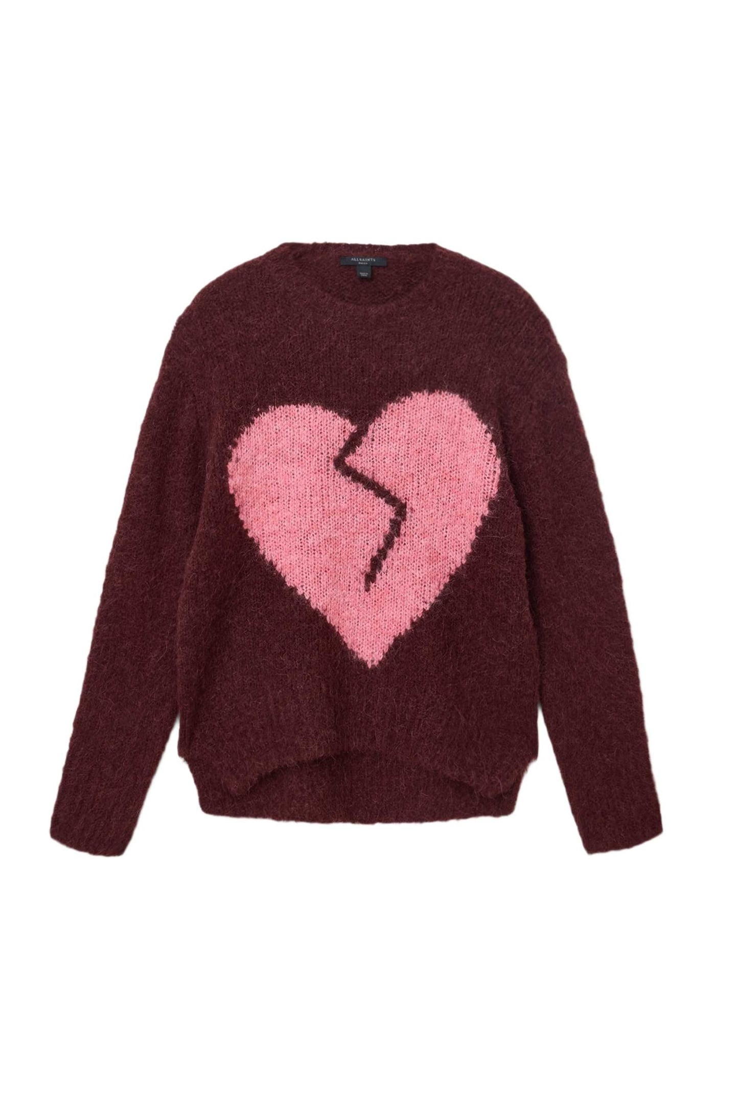 LUVHEART CREW OXBLOOD RED/PINK 4