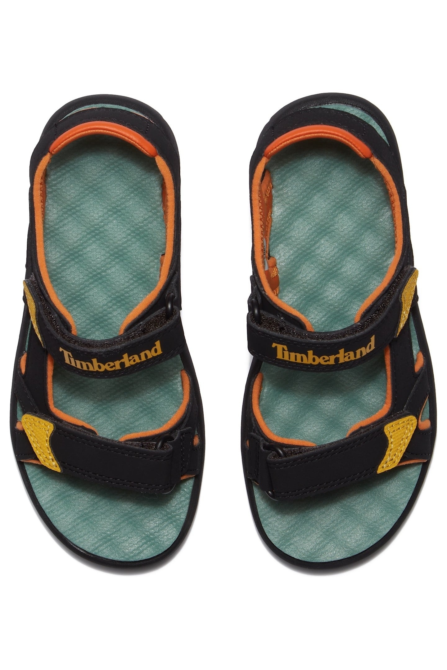 PERKINS ROW BACKSTRAP SANDAL BLACK W MEDIUM YELLOW 4