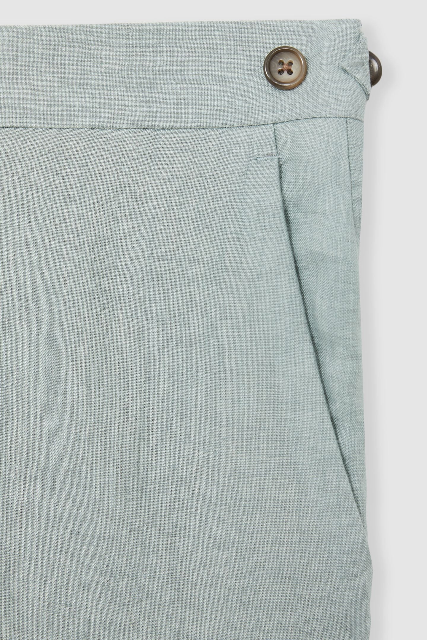 LINEN SLIM MIXER TROUSER OCEAN GREEN 6